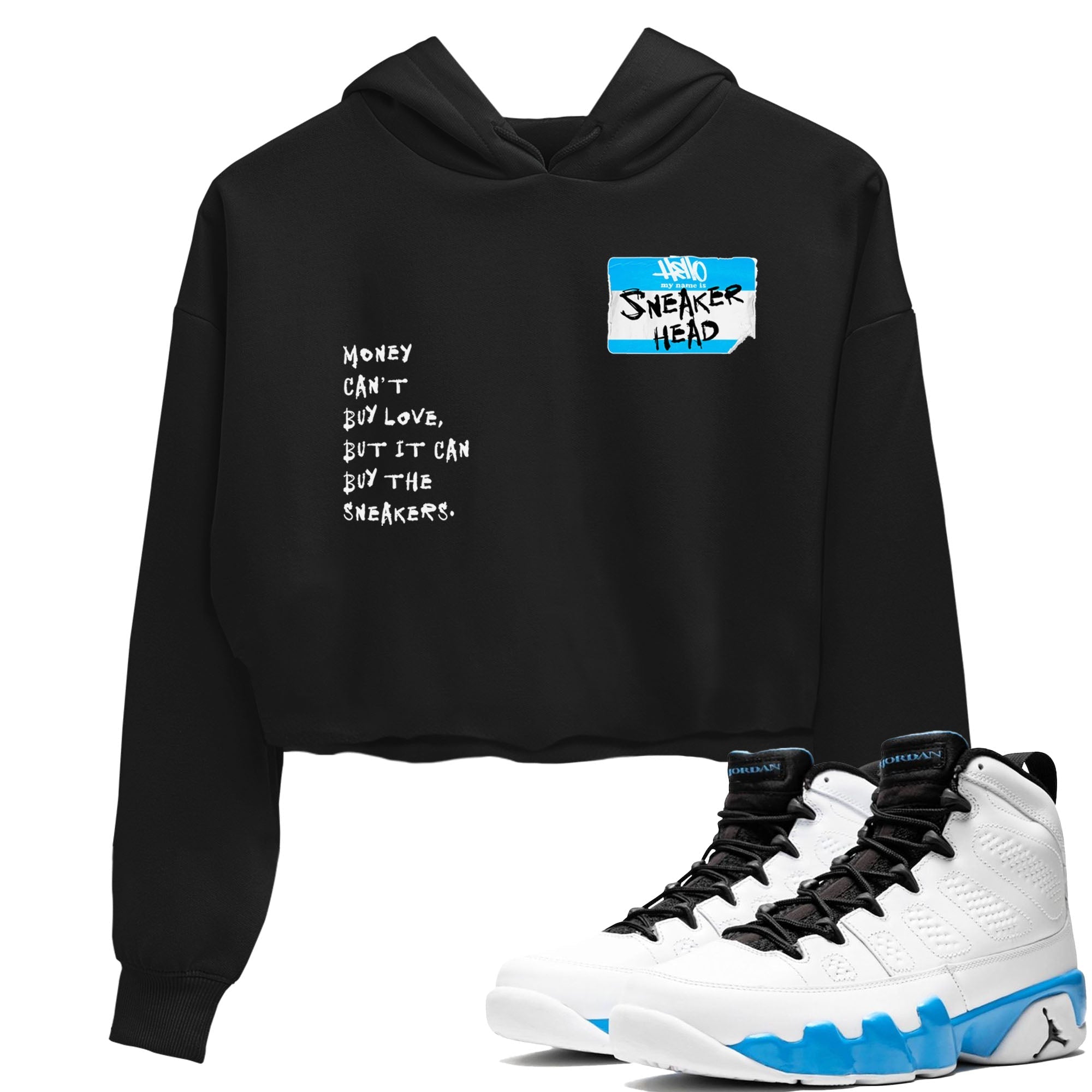 snkmatch Badge snkmatch Women's Top - Air Jordan 9 Powder Blue