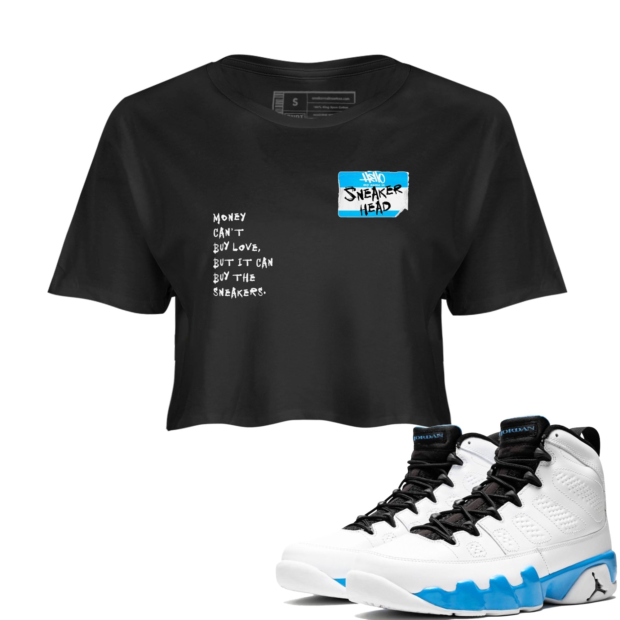 snkmatch Badge snkmatch Women's Top - Air Jordan 9 Powder Blue