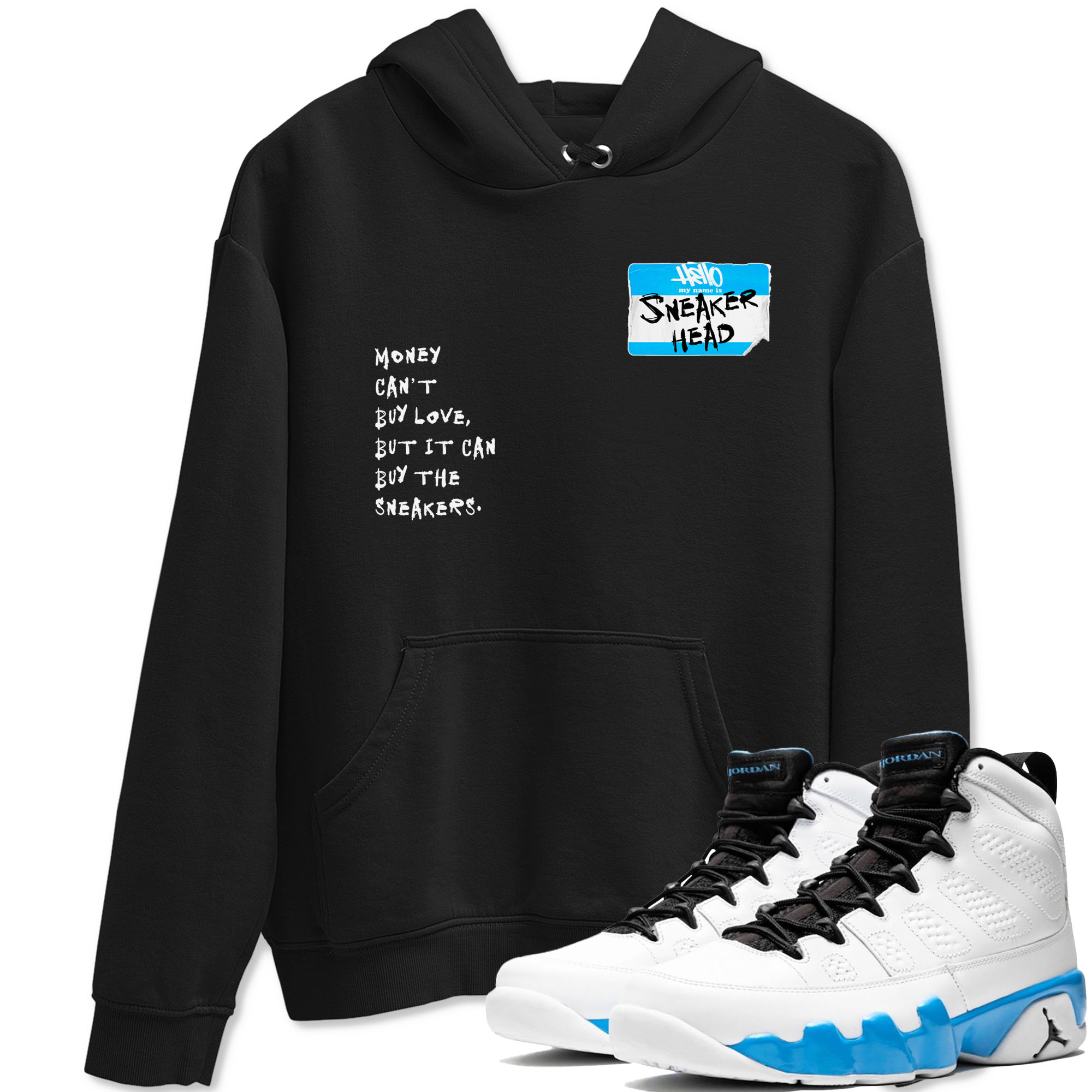 snkmatch Badge snkmatch Tees - Air Jordan 9 Powder Blue