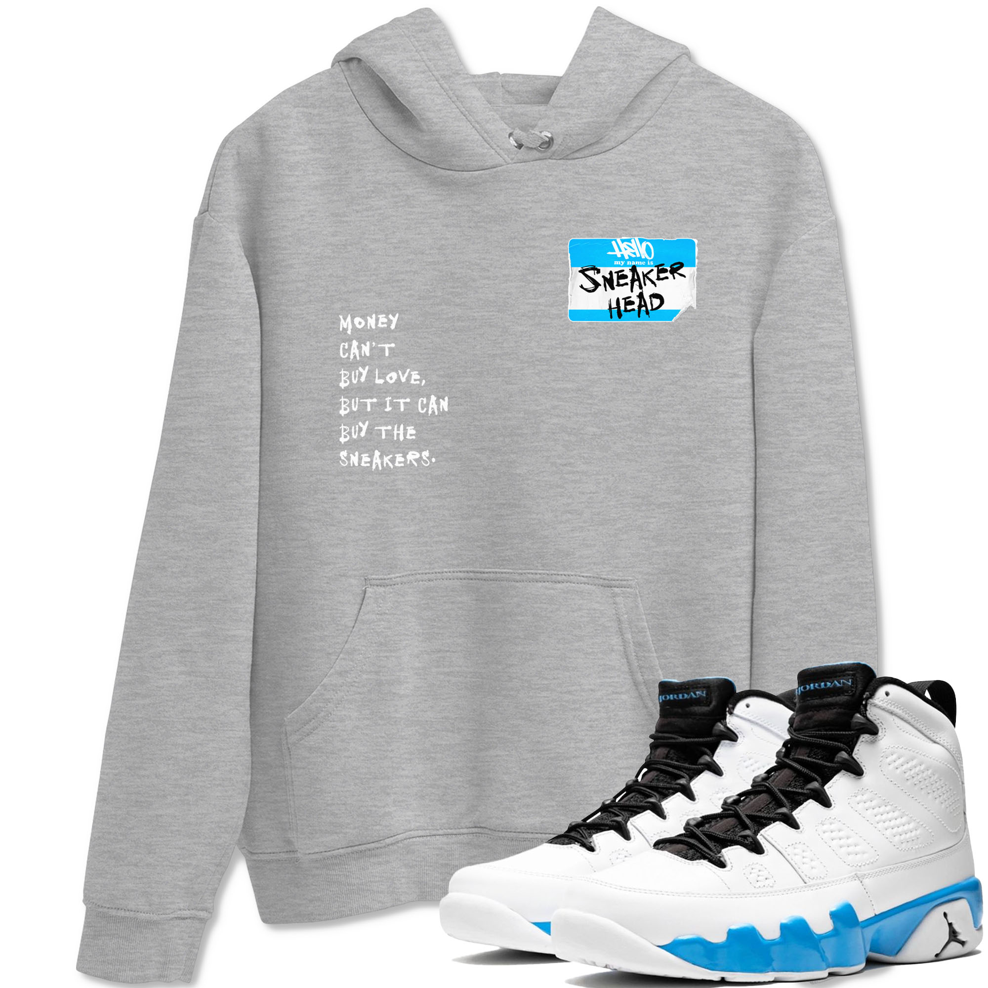 snkmatch Badge snkmatch Tees - Air Jordan 9 Powder Blue