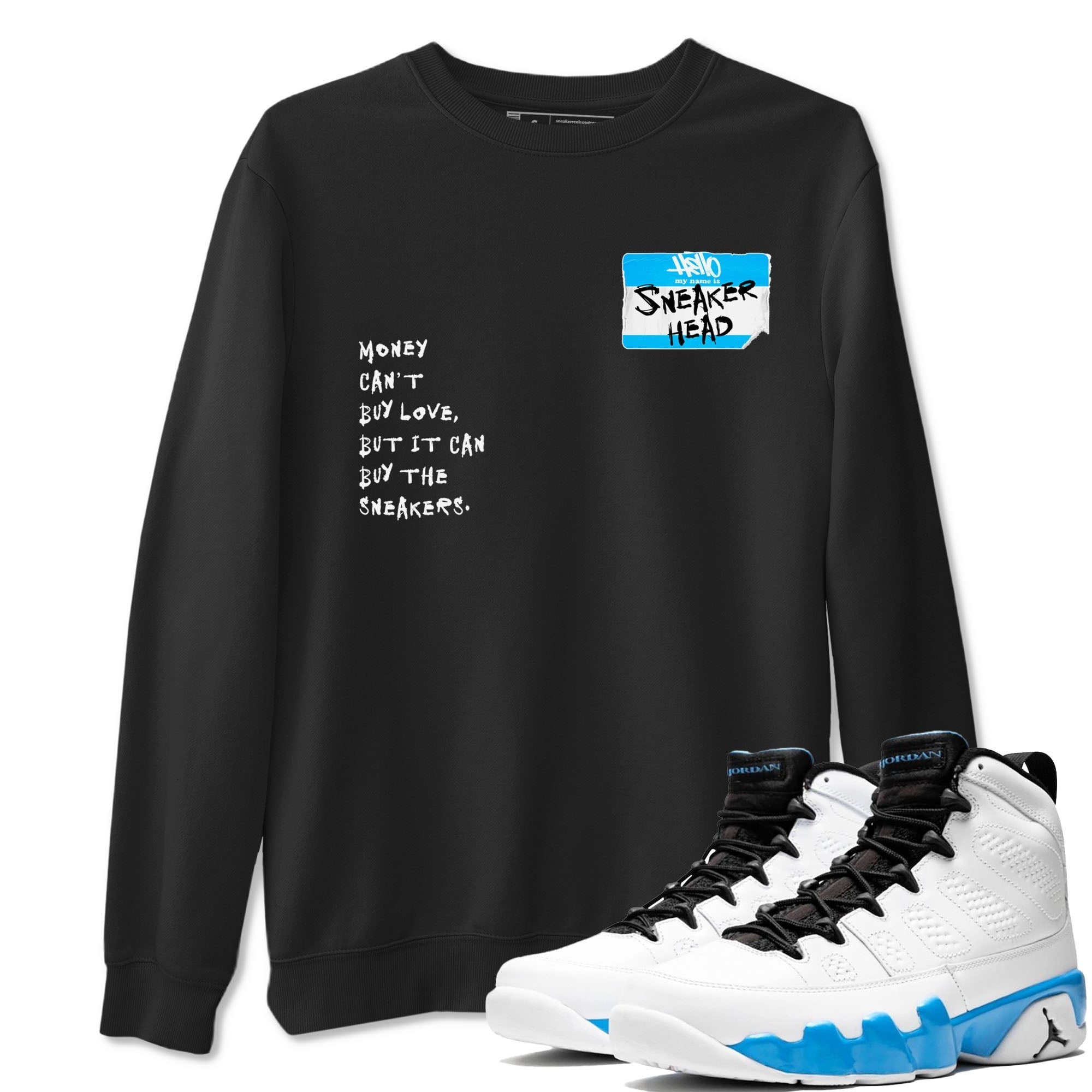 snkmatch Badge snkmatch Tees - Air Jordan 9 Powder Blue