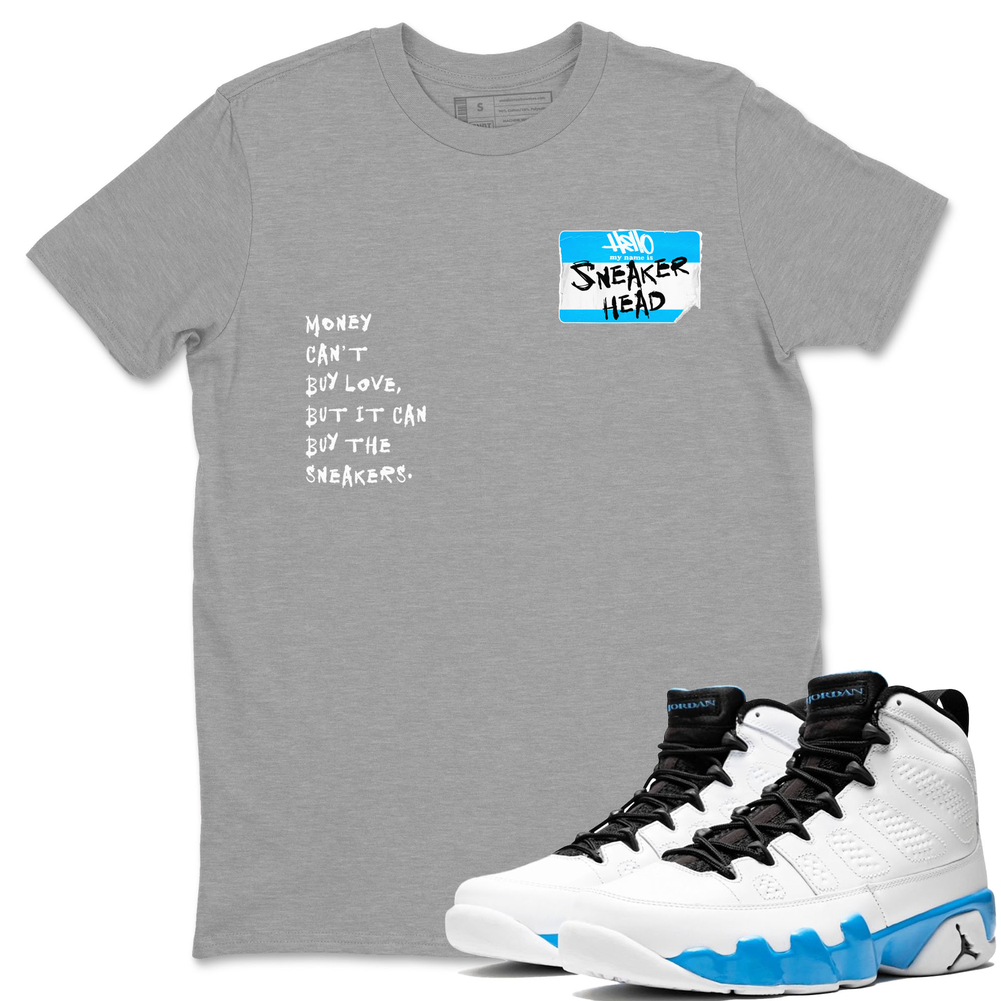 snkmatch Badge snkmatch Tees - Air Jordan 9 Powder Blue