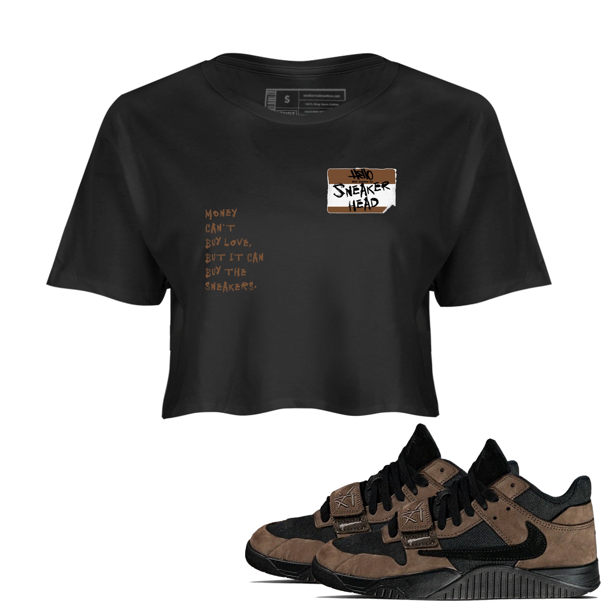 snkmatch Badge snkmatch Women's Top - Jordan Jumpman Jack Travis Scott Dark Mocha