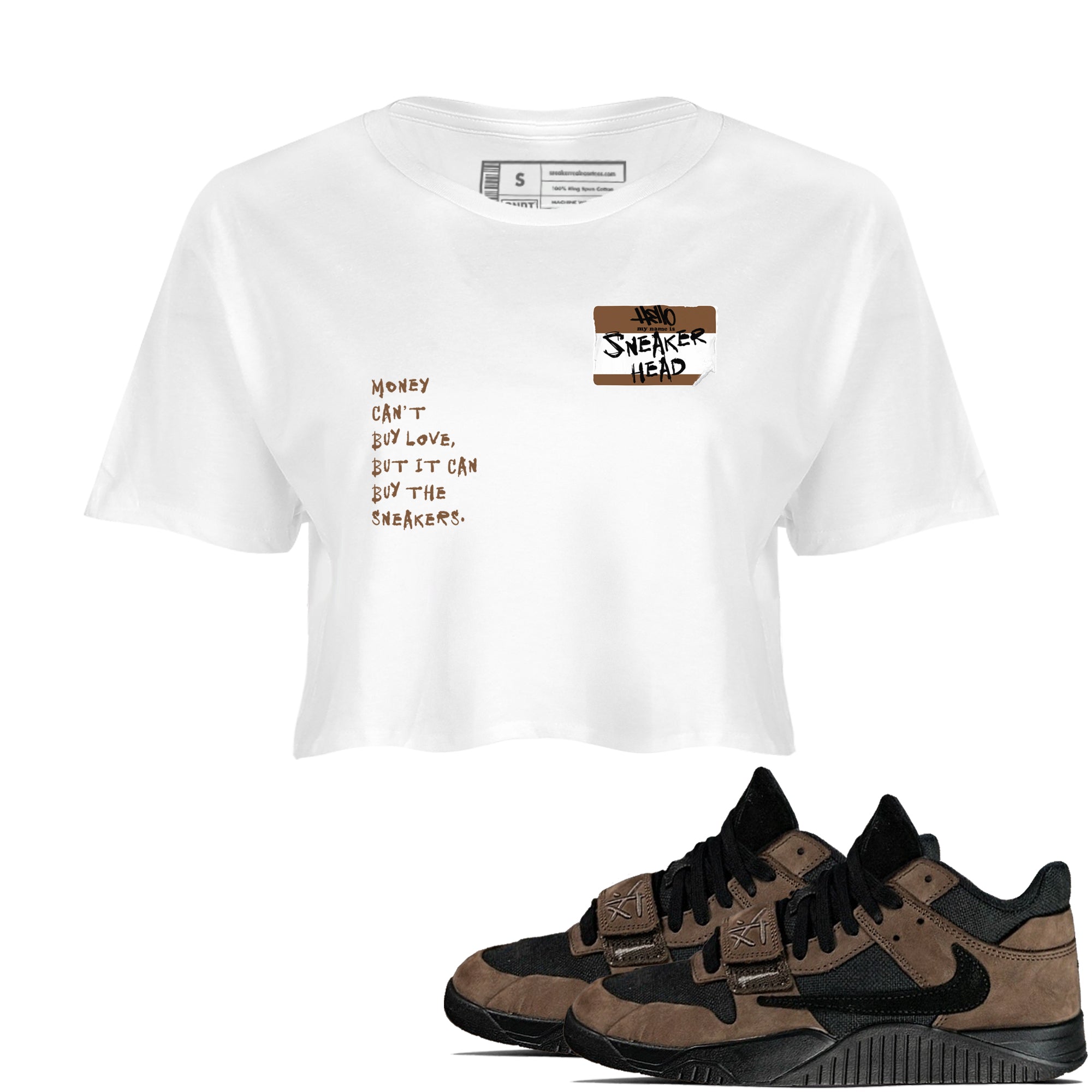 snkmatch Badge snkmatch Women's Top - Jordan Jumpman Jack Travis Scott Dark Mocha