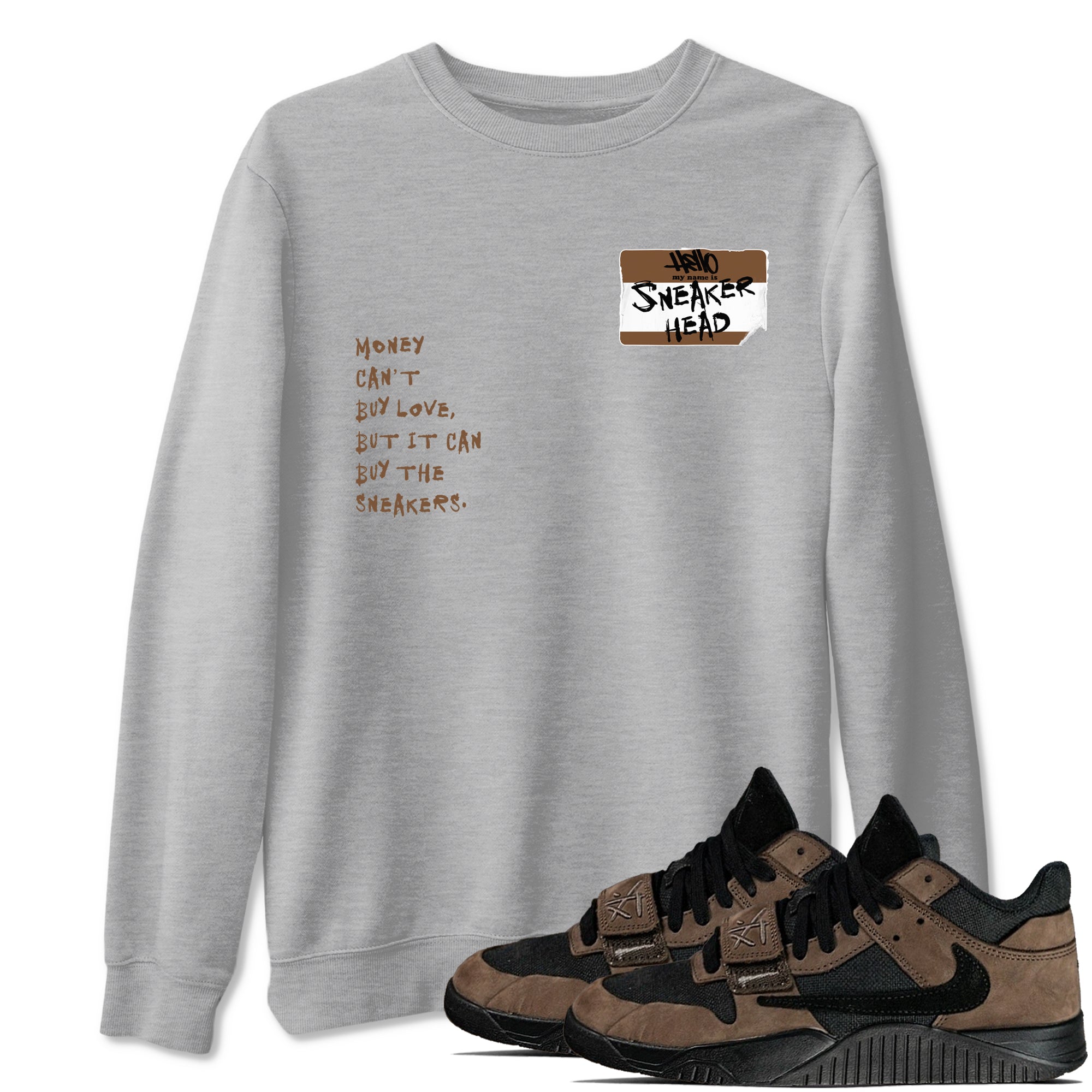 snkmatch Badge snkmatch Tees - Jordan Jumpman Jack Travis Scott Dark Mocha