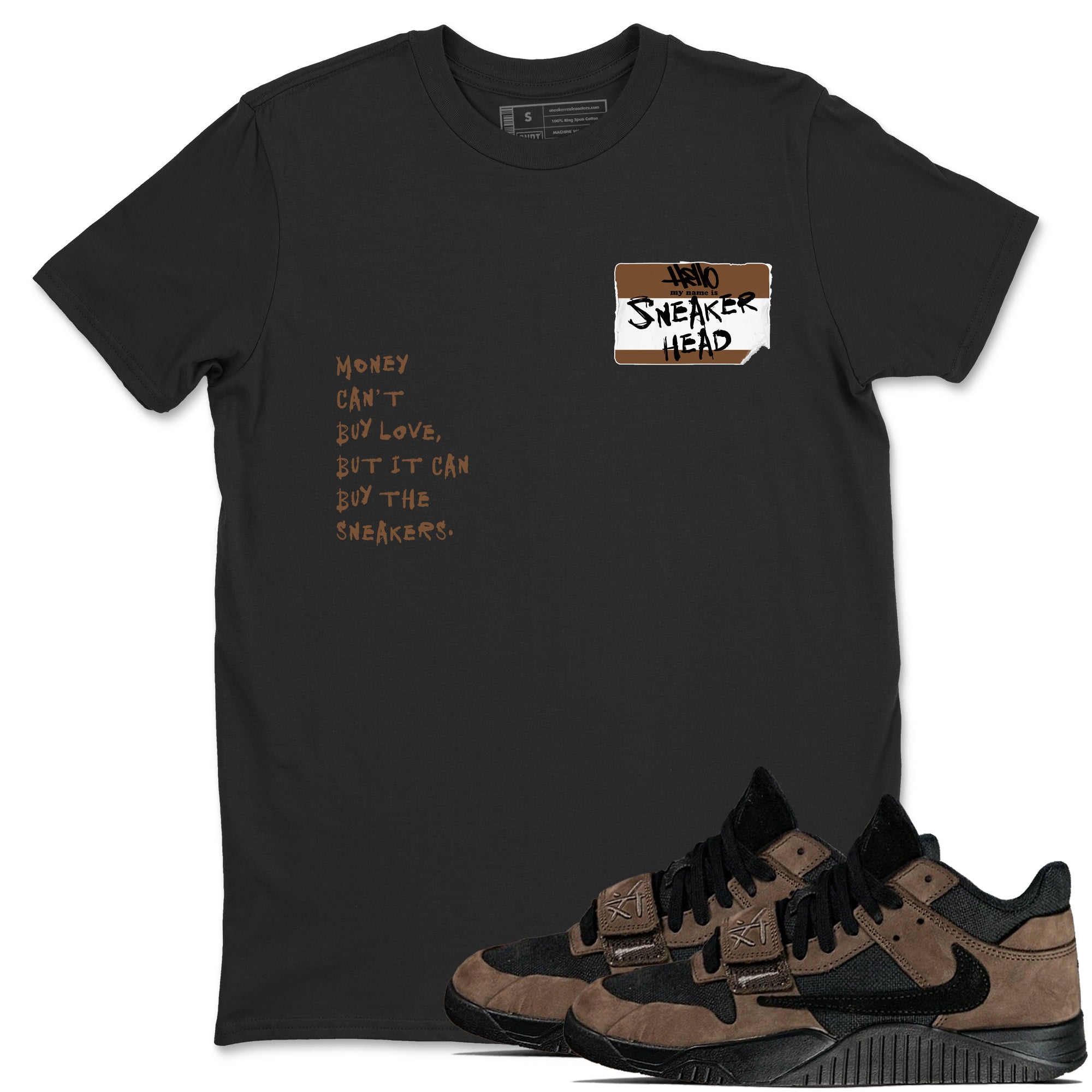 snkmatch Badge snkmatch Tees - Jordan Jumpman Jack Travis Scott Dark Mocha