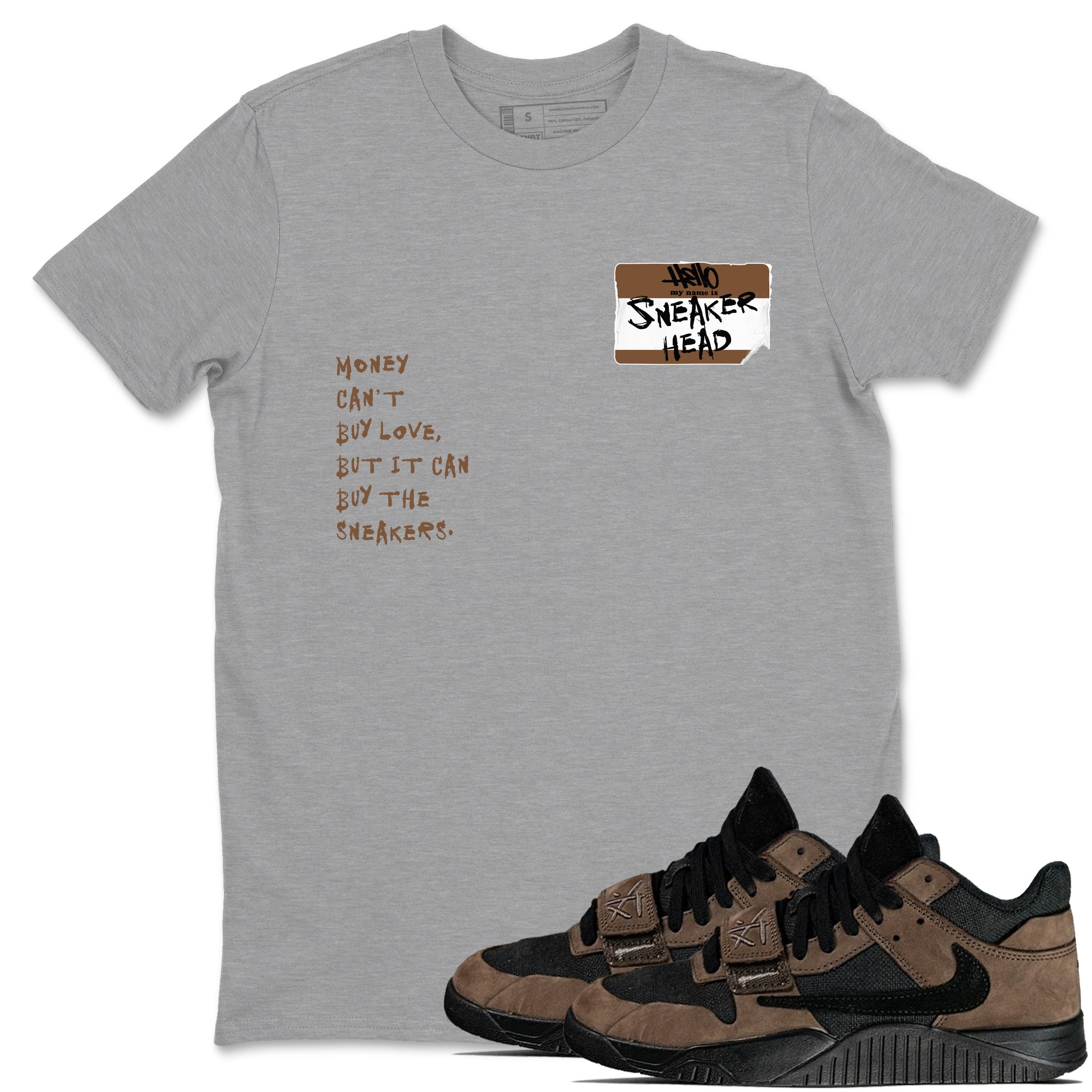 snkmatch Badge snkmatch Tees - Jordan Jumpman Jack Travis Scott Dark Mocha