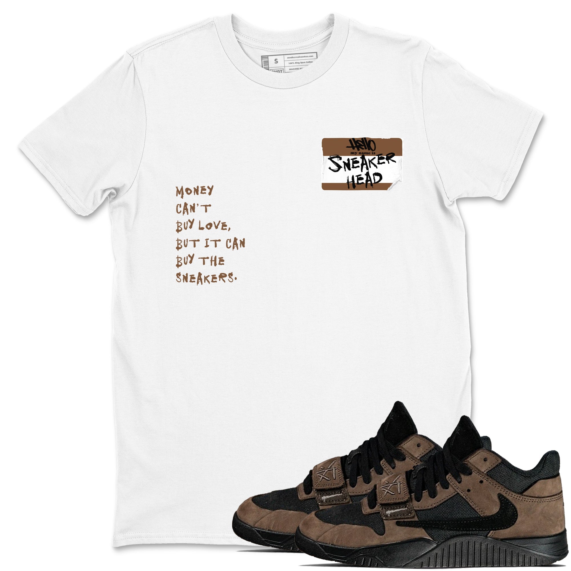snkmatch Badge snkmatch Tees - Jordan Jumpman Jack Travis Scott Dark Mocha