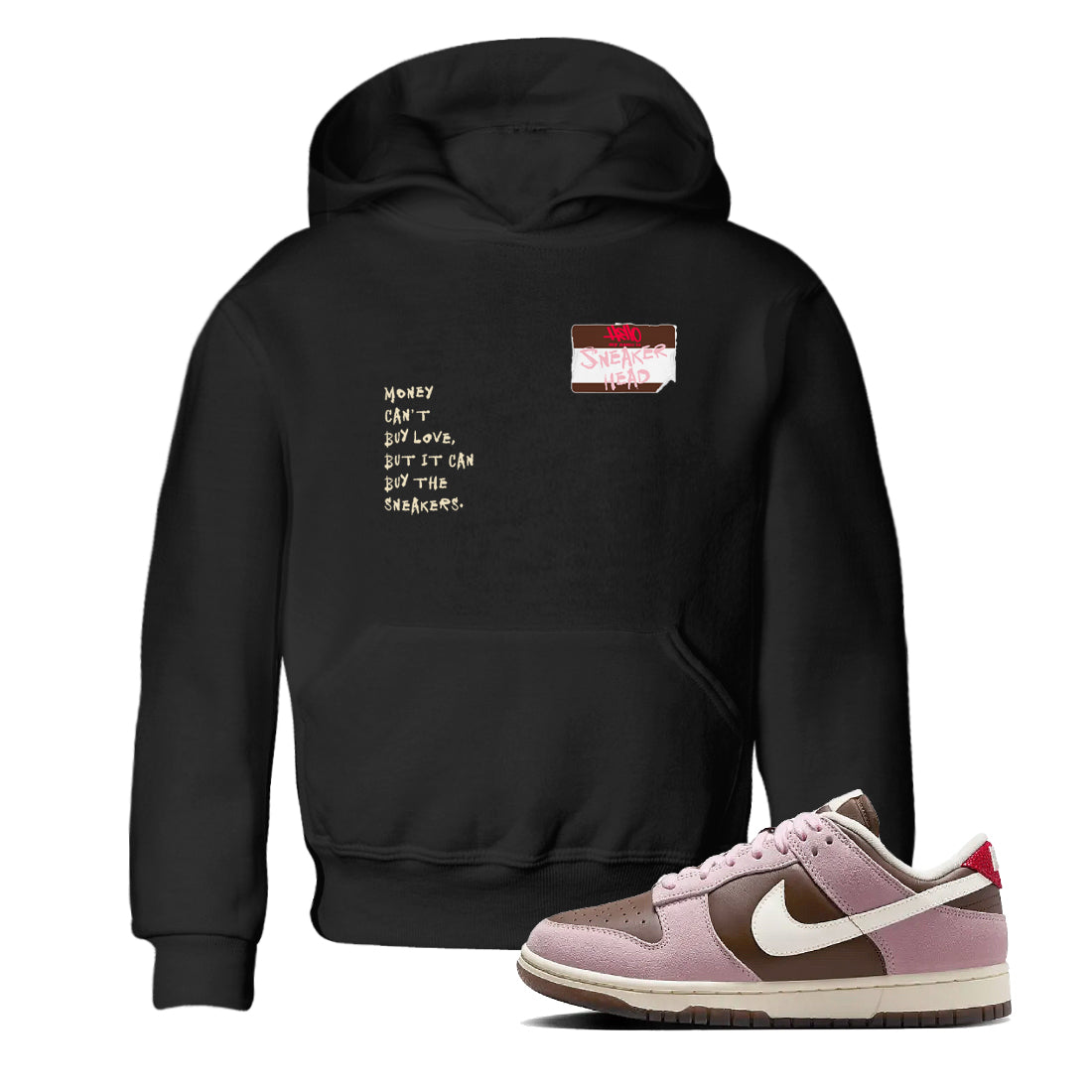 snkmatch Badge snkmatch Tees Kids - Dunk Cacao Wow And Pink Foam