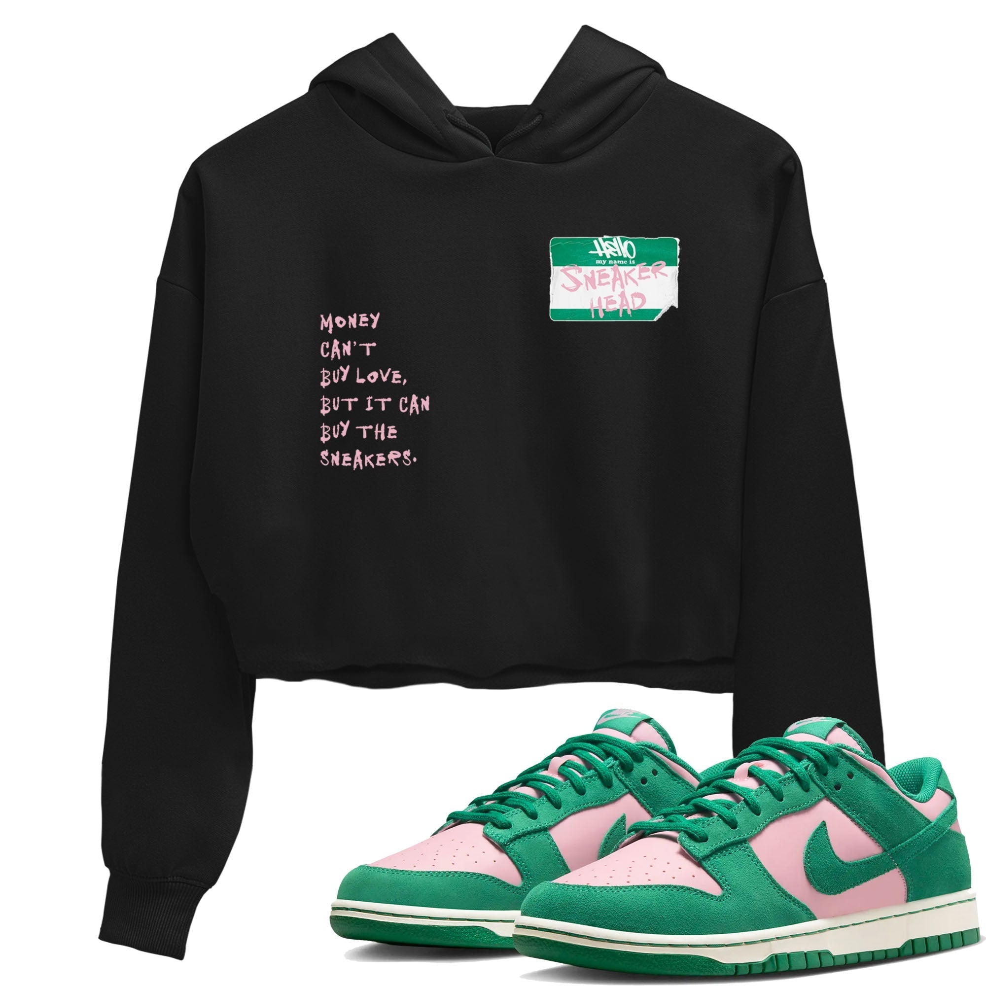 snkmatch Badge snkmatch Women's Top - Dunk Medium Soft Pink Malachite