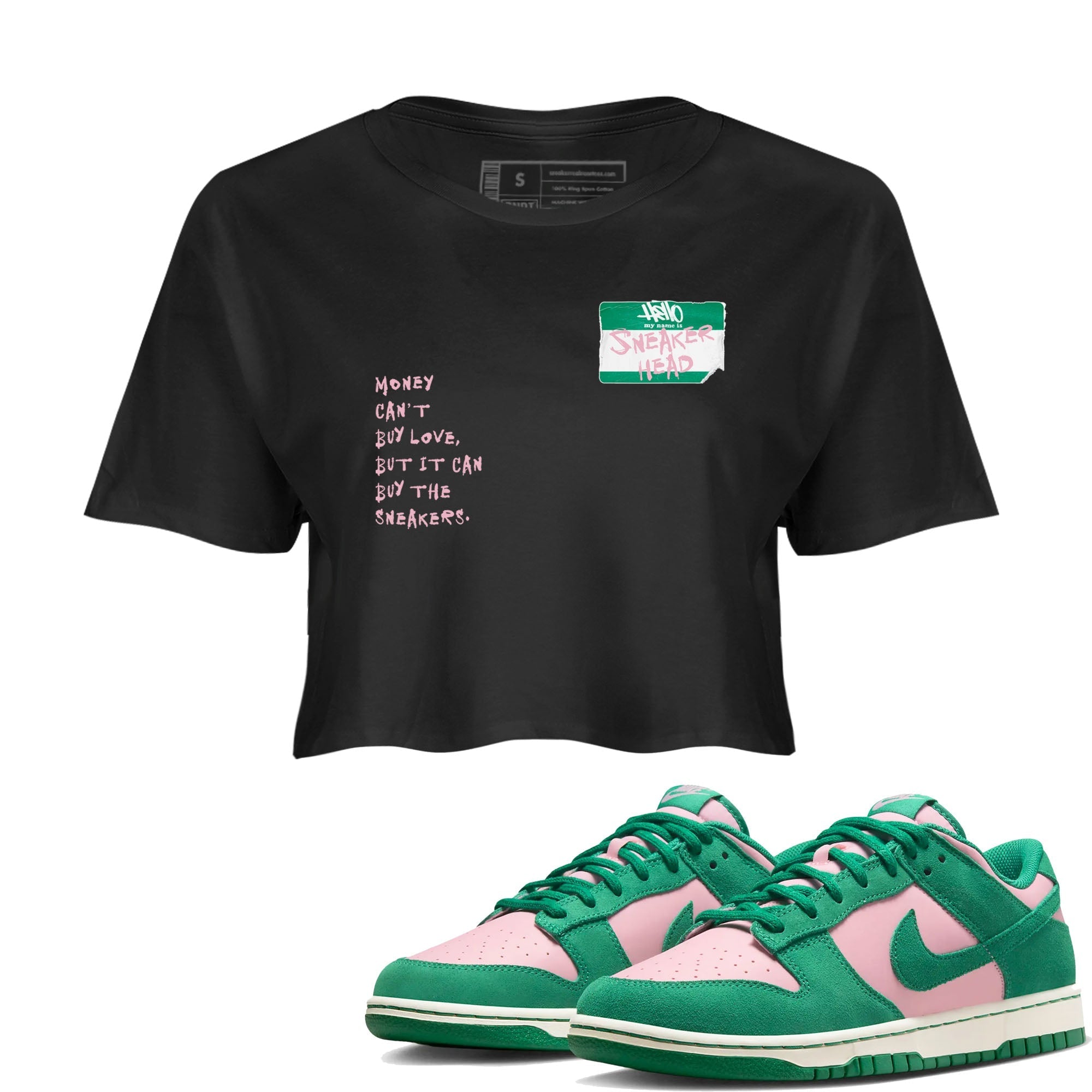 snkmatch Badge snkmatch Women's Top - Dunk Medium Soft Pink Malachite