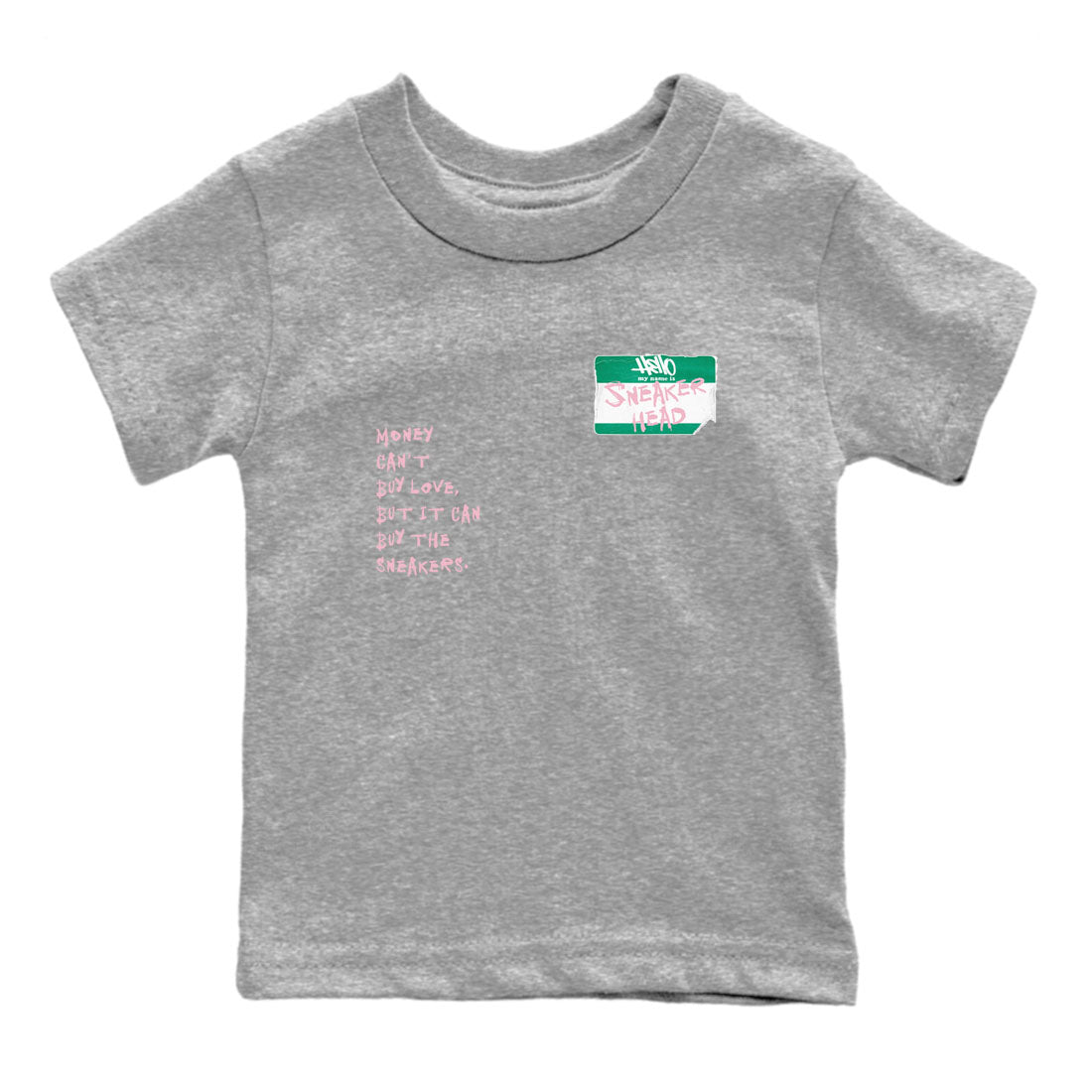 snkmatch Badge snkmatch Tees Kids - Dunk Medium Soft Pink Malachite