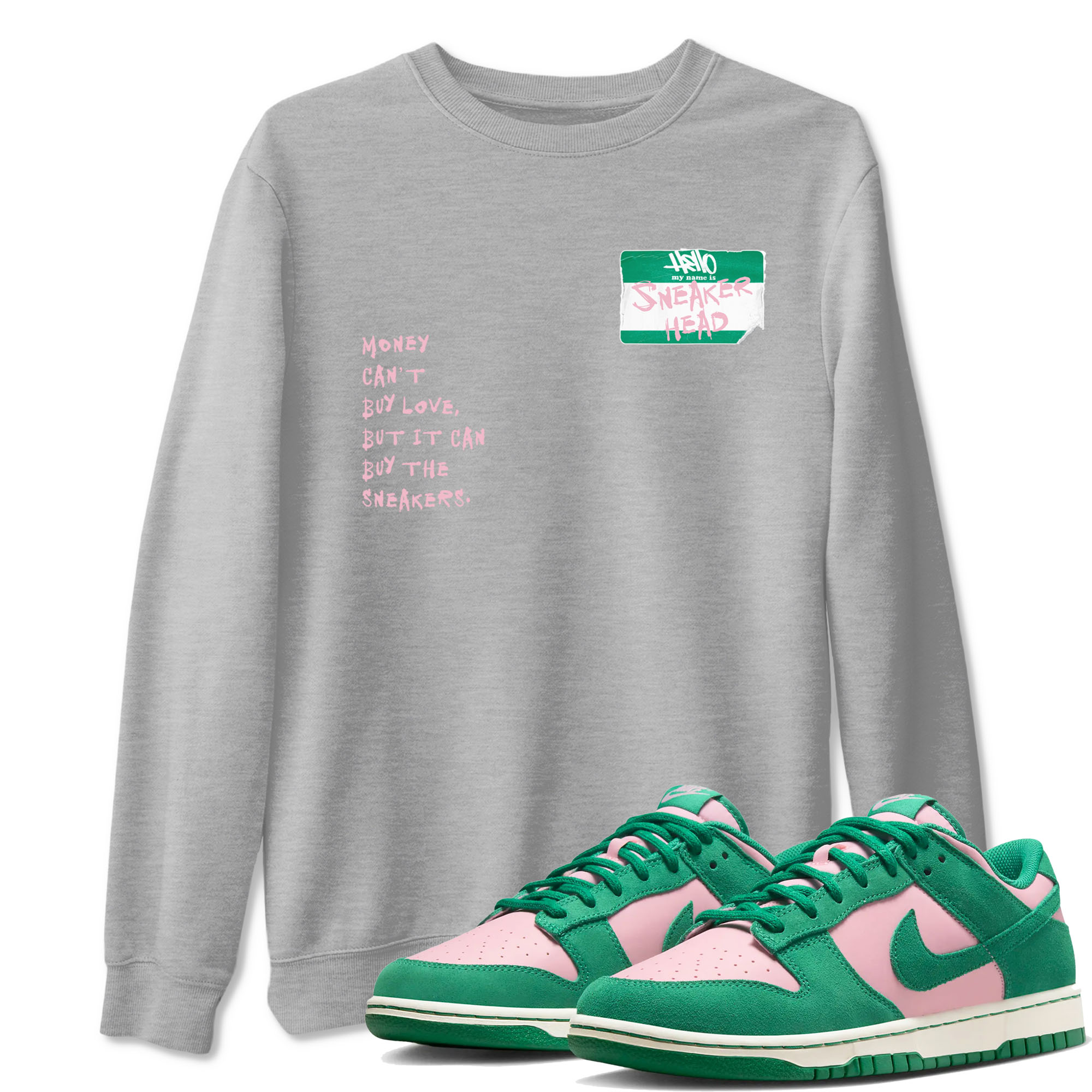 snkmatch Badge snkmatch Tees - Dunk Medium Soft Pink Malachite