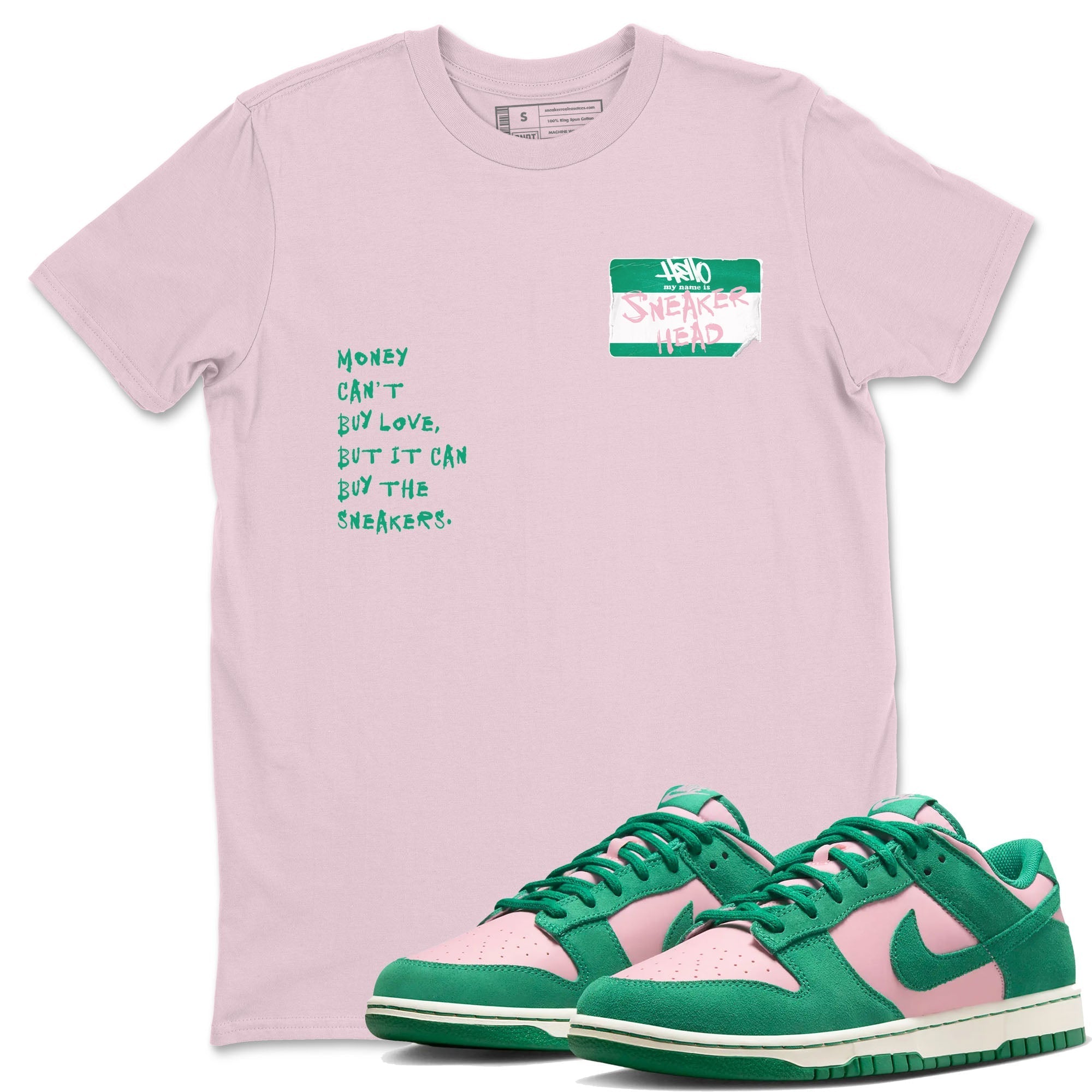 snkmatch Badge snkmatch Tees - Dunk Medium Soft Pink Malachite