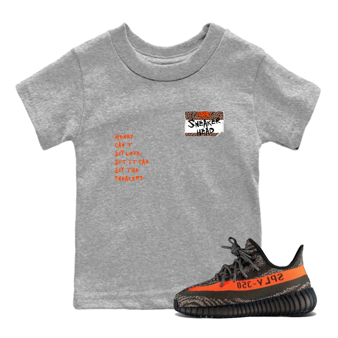 snkmatch Badge snkmatch Tees Kids - Yeezy 350 Carbon Beluga