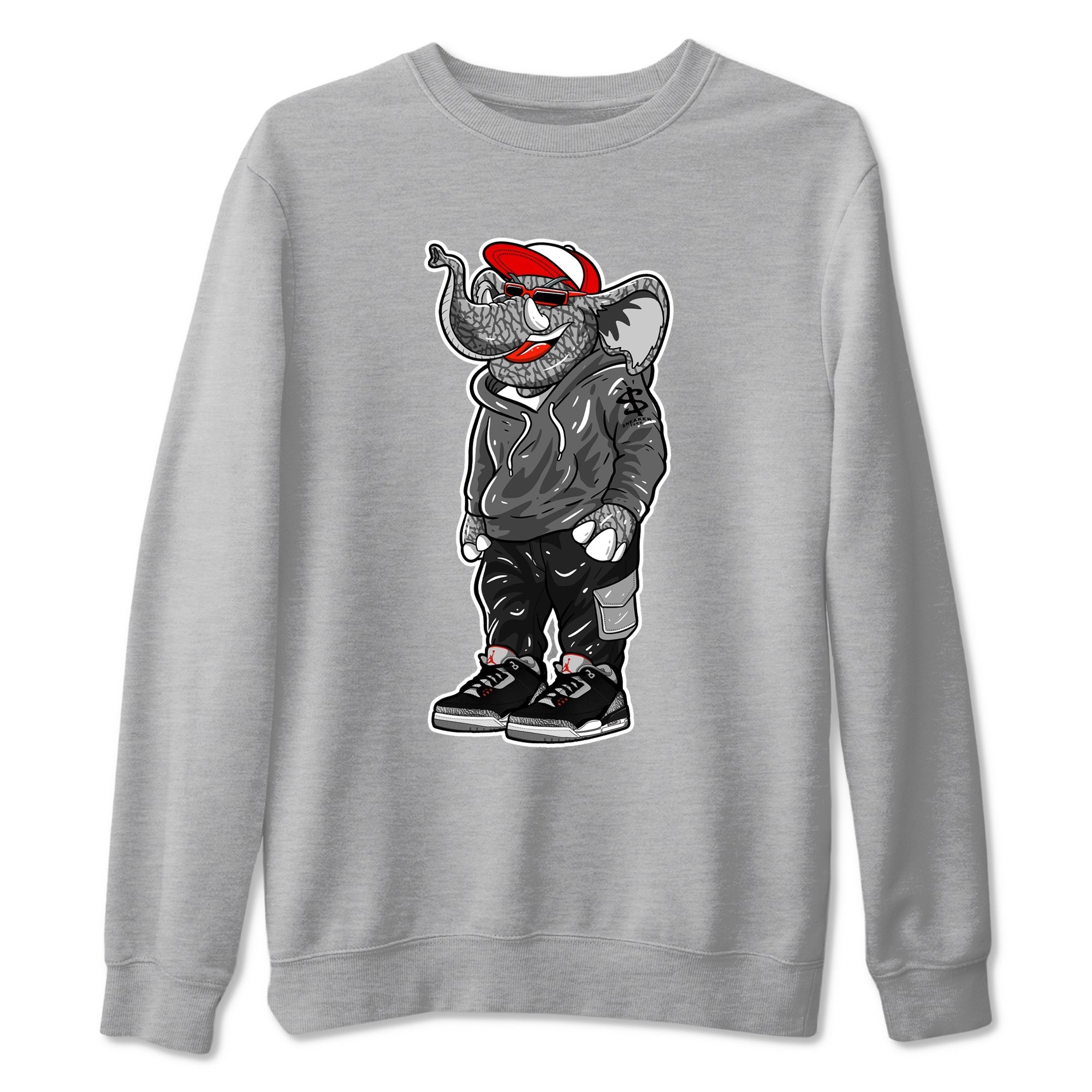 snkmatch Elephant snkmatch Tees - Air Jordan 3 Black Cement