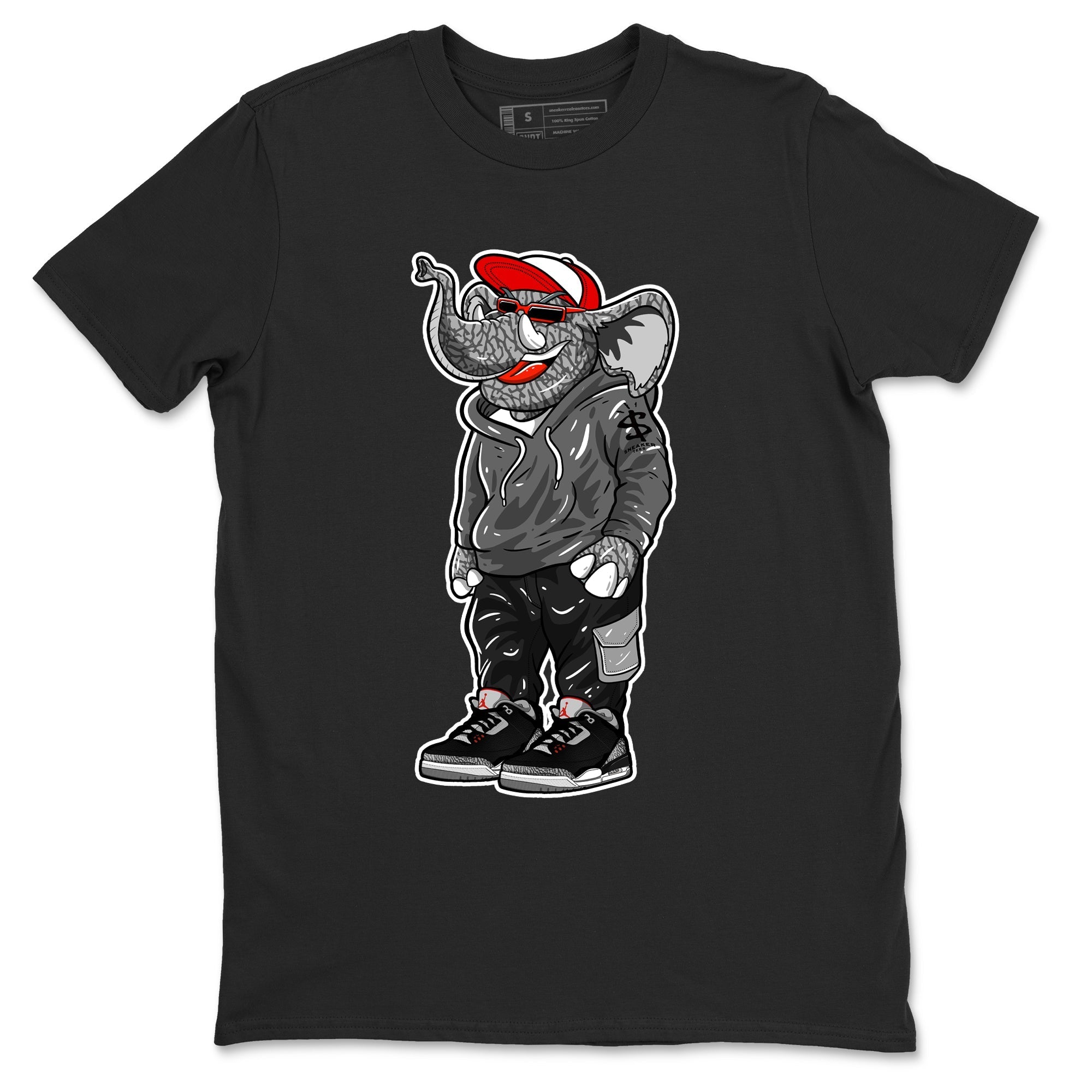 snkmatch Elephant snkmatch Tees - Air Jordan 3 Black Cement