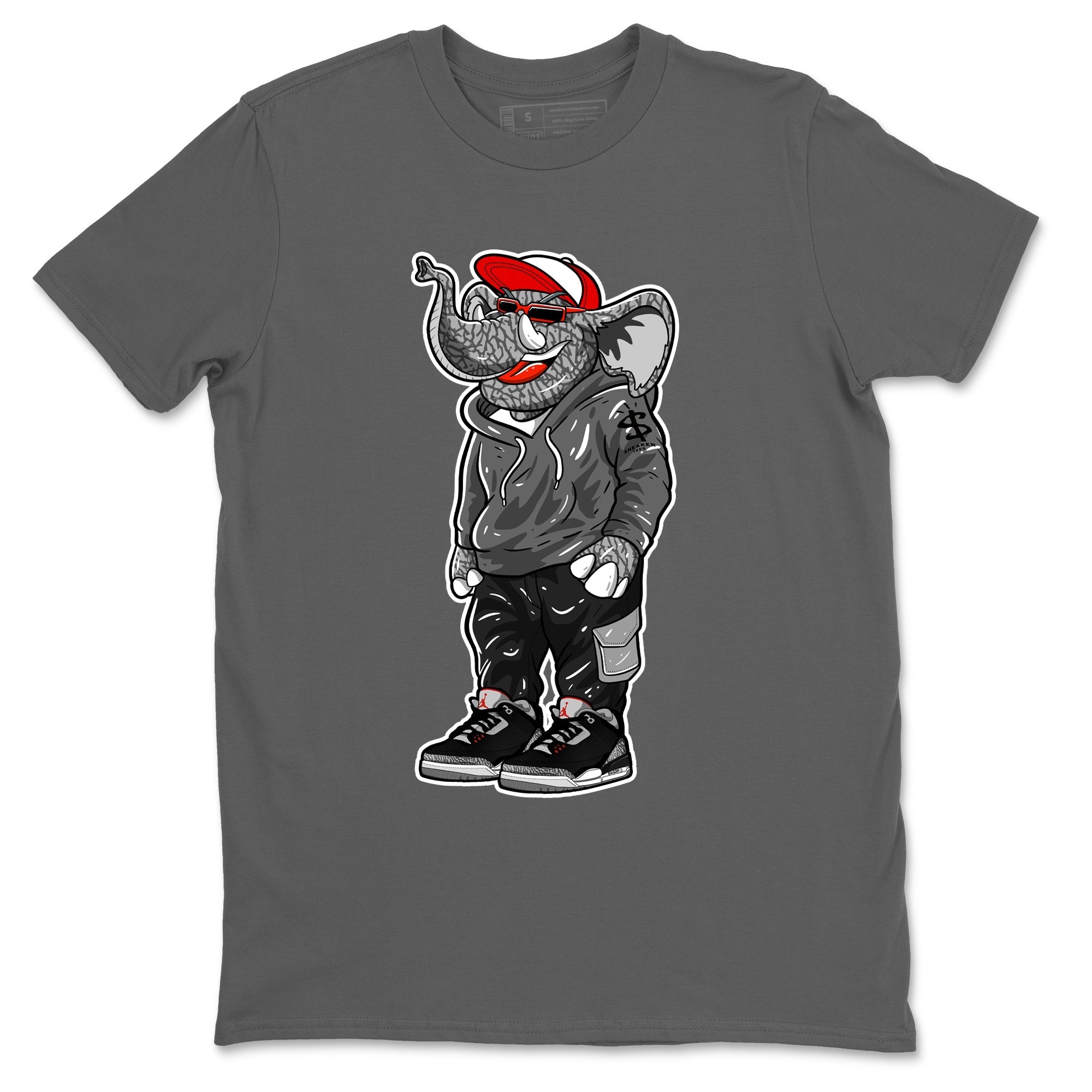 snkmatch Elephant snkmatch Tees - Air Jordan 3 Black Cement