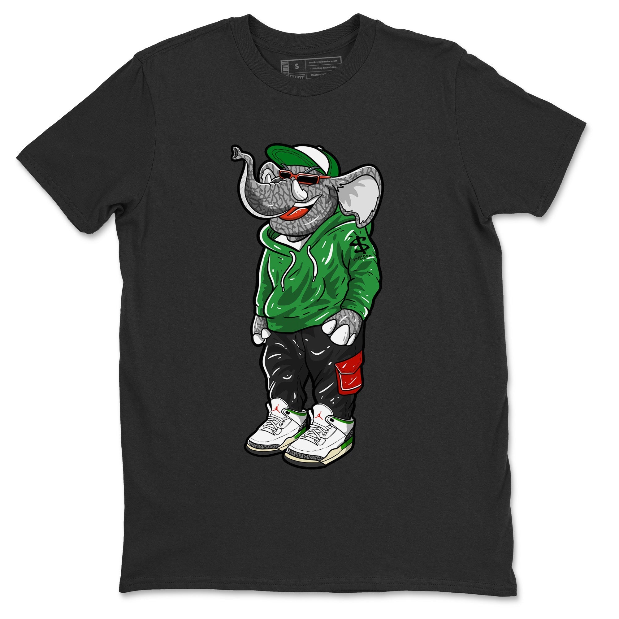 snkmatch Elephant Unisex Tops - Air Jordan 3 Lucky Green