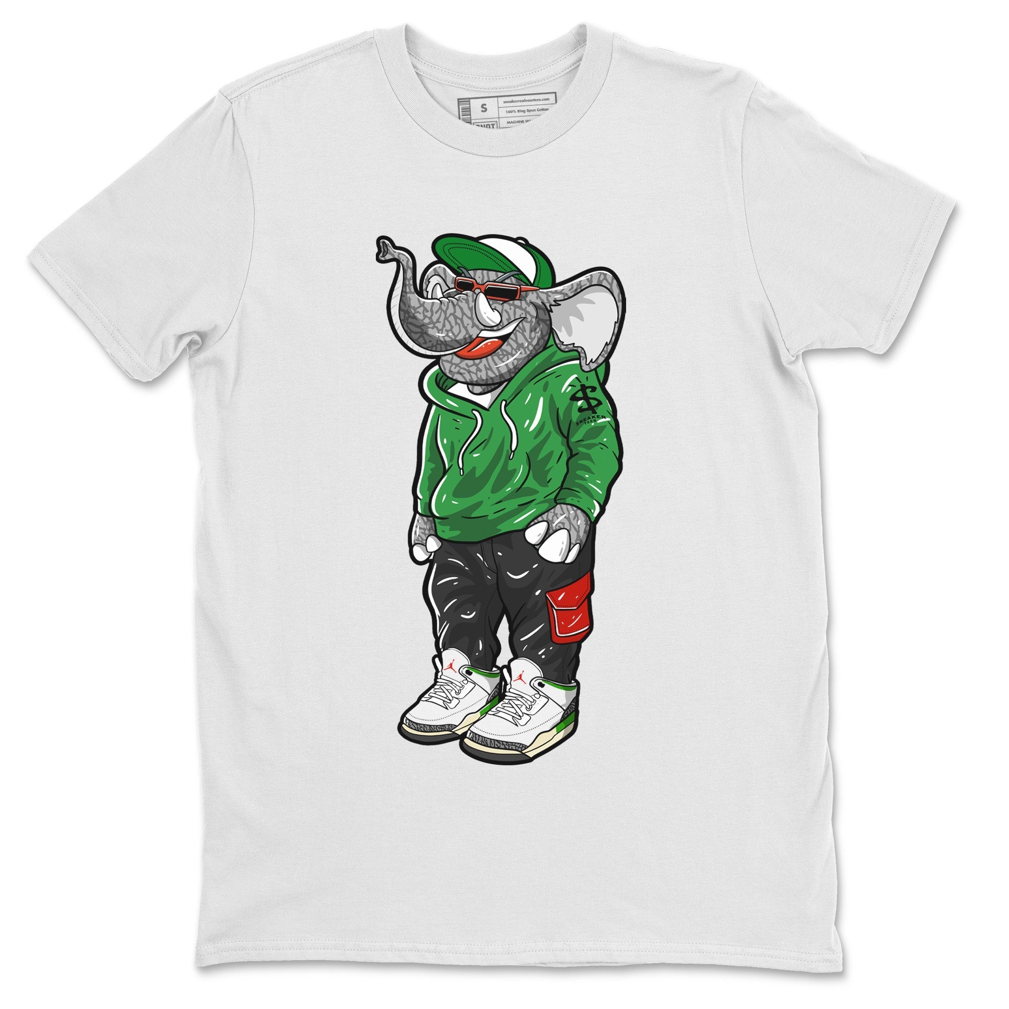 snkmatch Elephant Unisex Tops - Air Jordan 3 Lucky Green