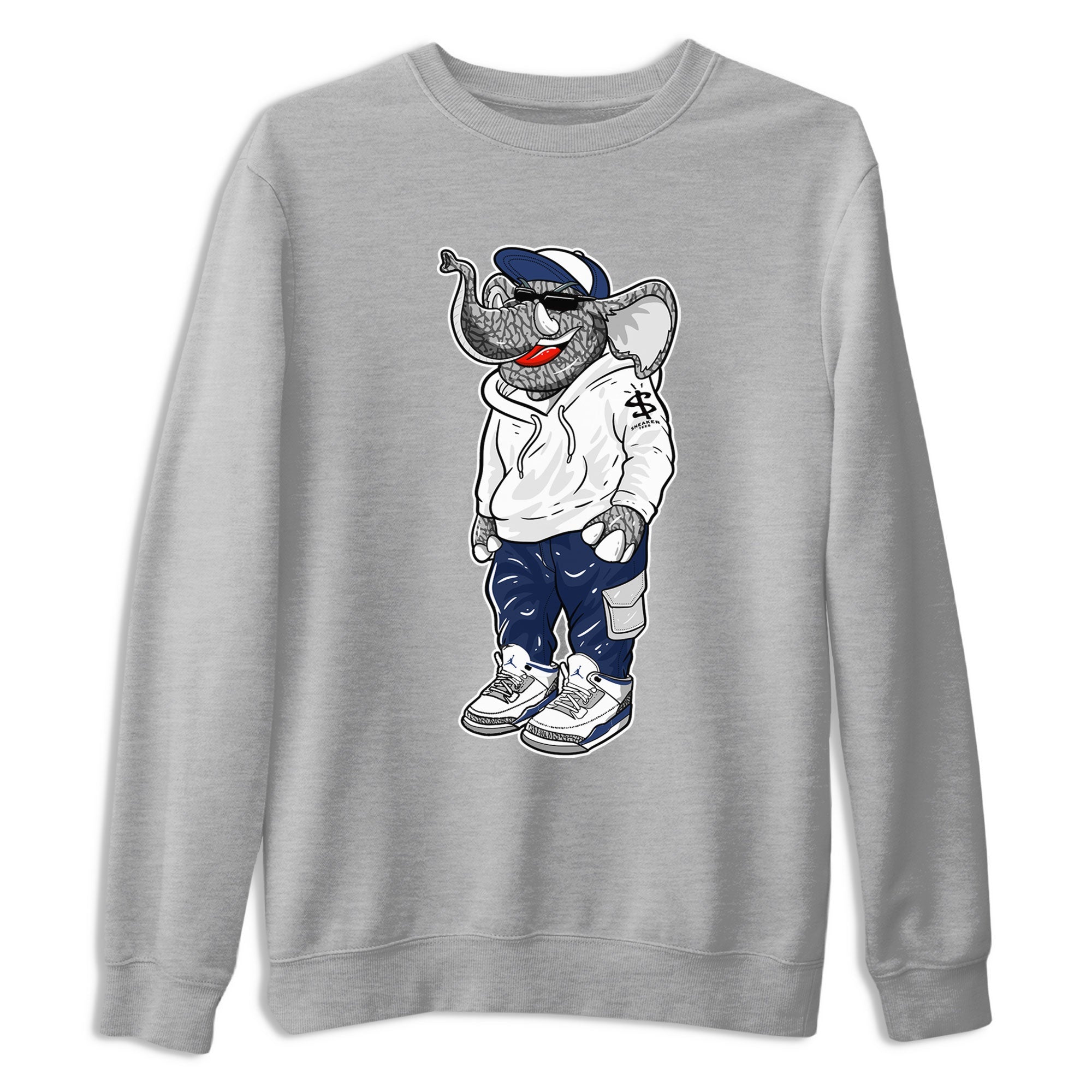 snkmatch Elephant snkmatch Tees - Air Jordan 3 Midnight Navy 2023
