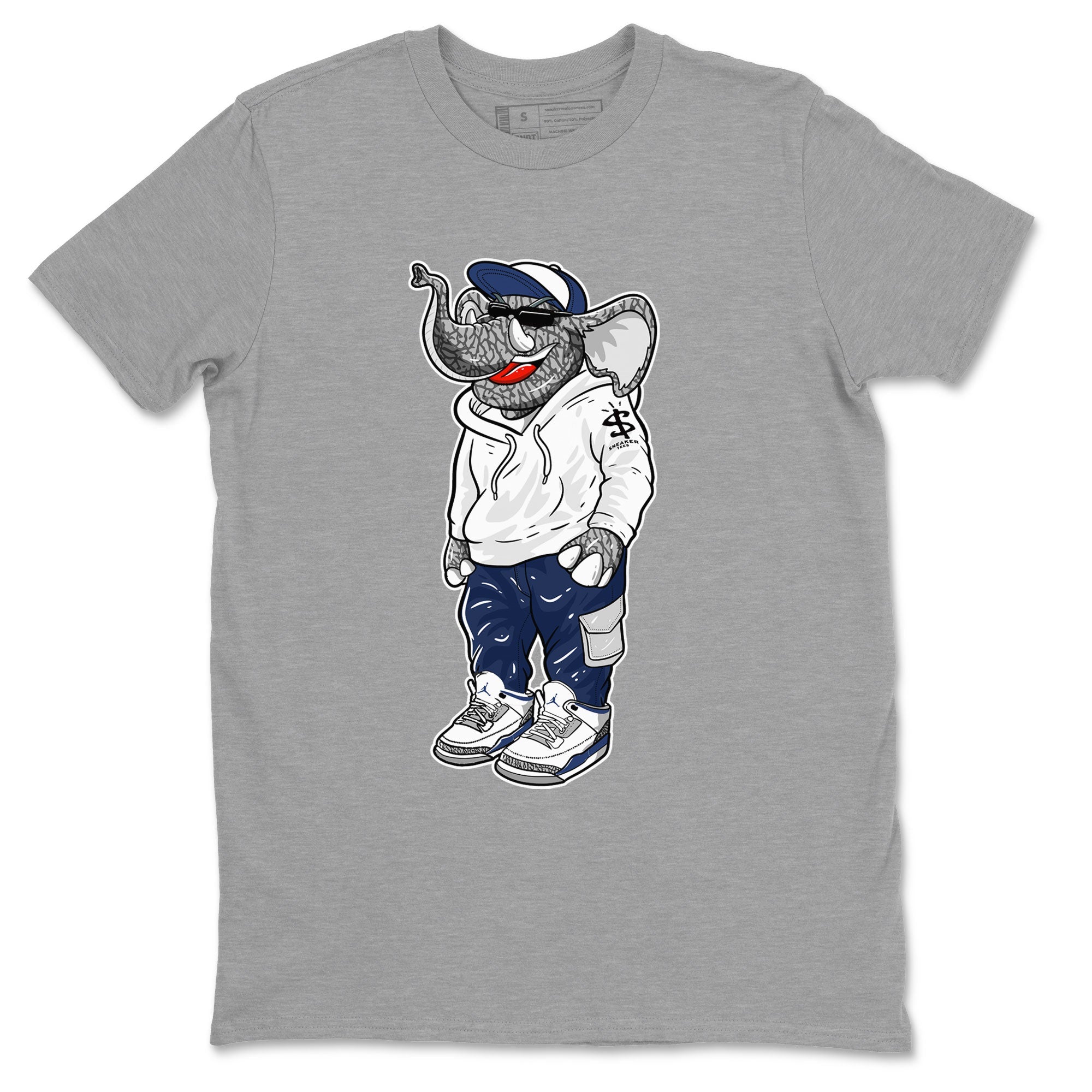 snkmatch Elephant snkmatch Tees - Air Jordan 3 Midnight Navy 2023