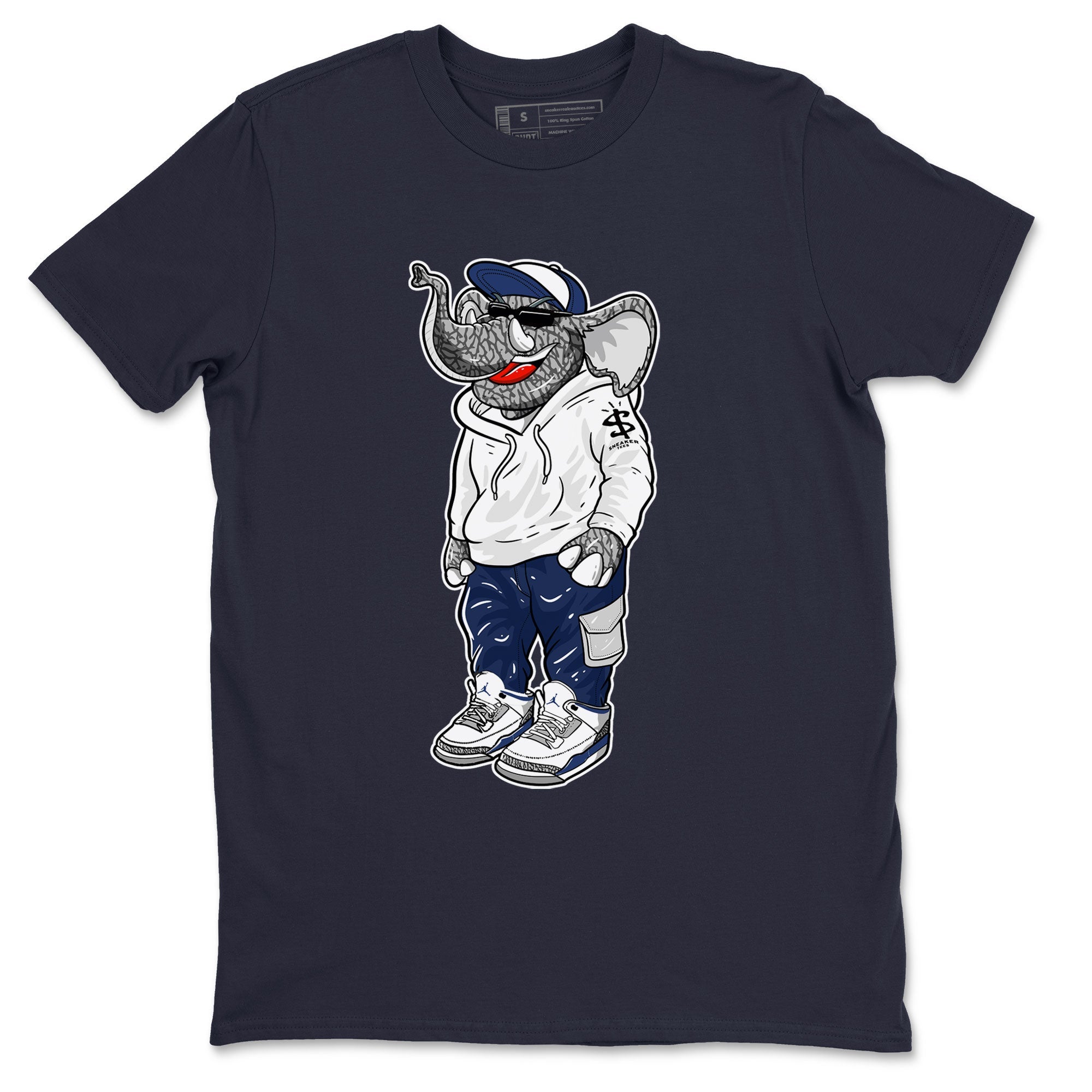 snkmatch Elephant snkmatch Tees - Air Jordan 3 Midnight Navy 2023