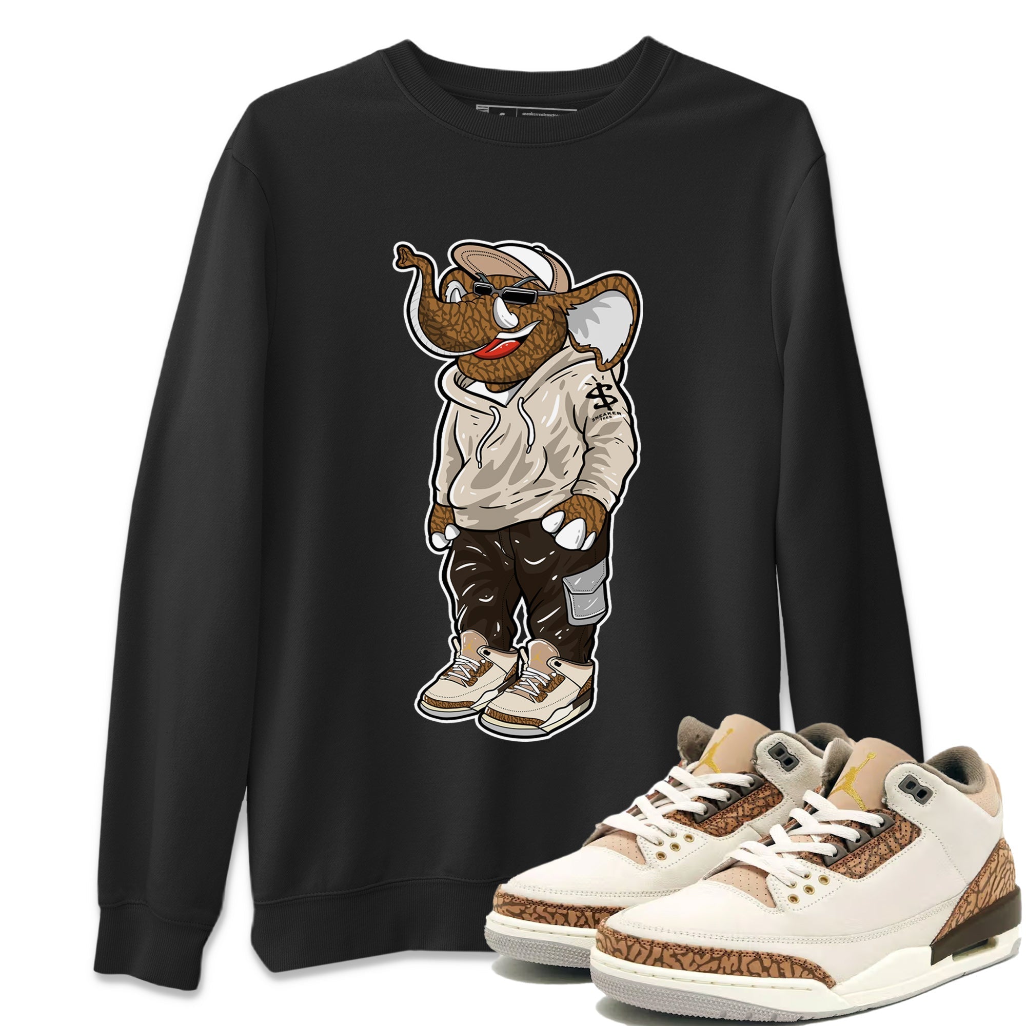 snkmatch Elephant Unisex Tops - Air Jordan 3 Palomino