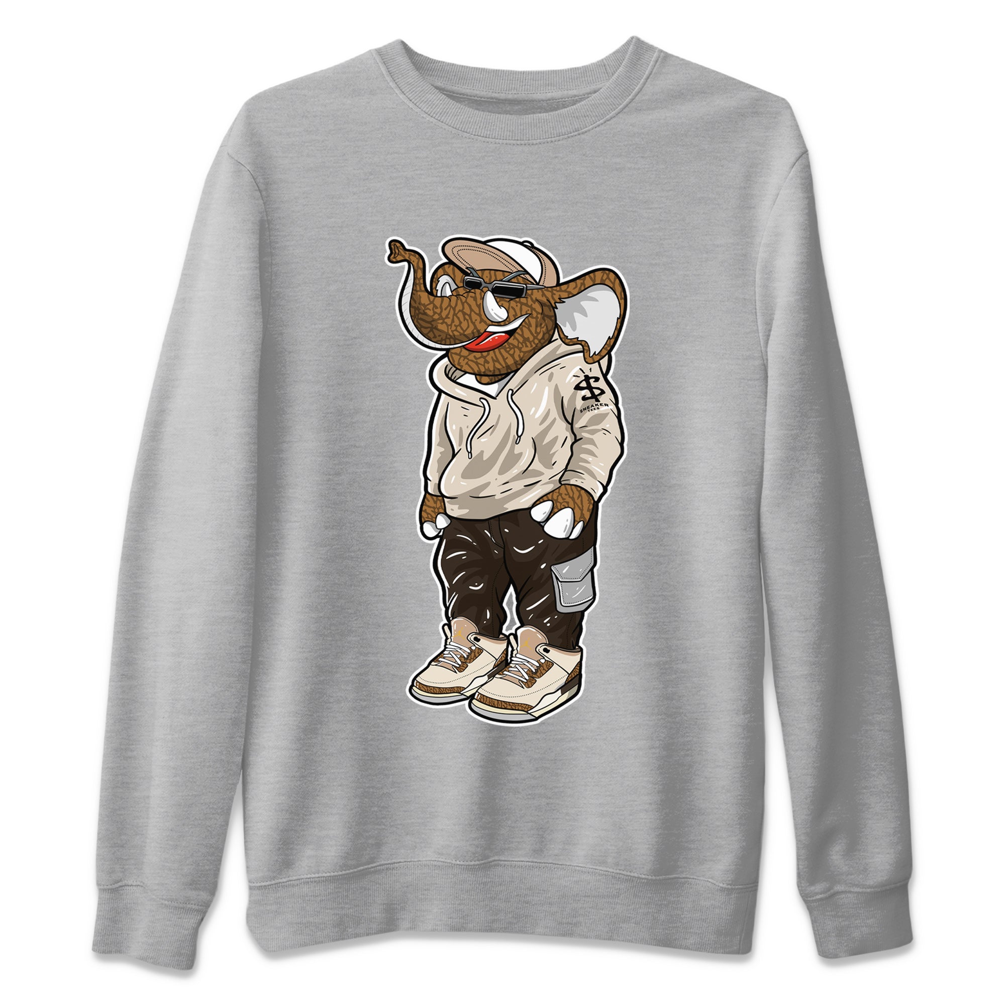 snkmatch Elephant Unisex Tops - Air Jordan 3 Palomino