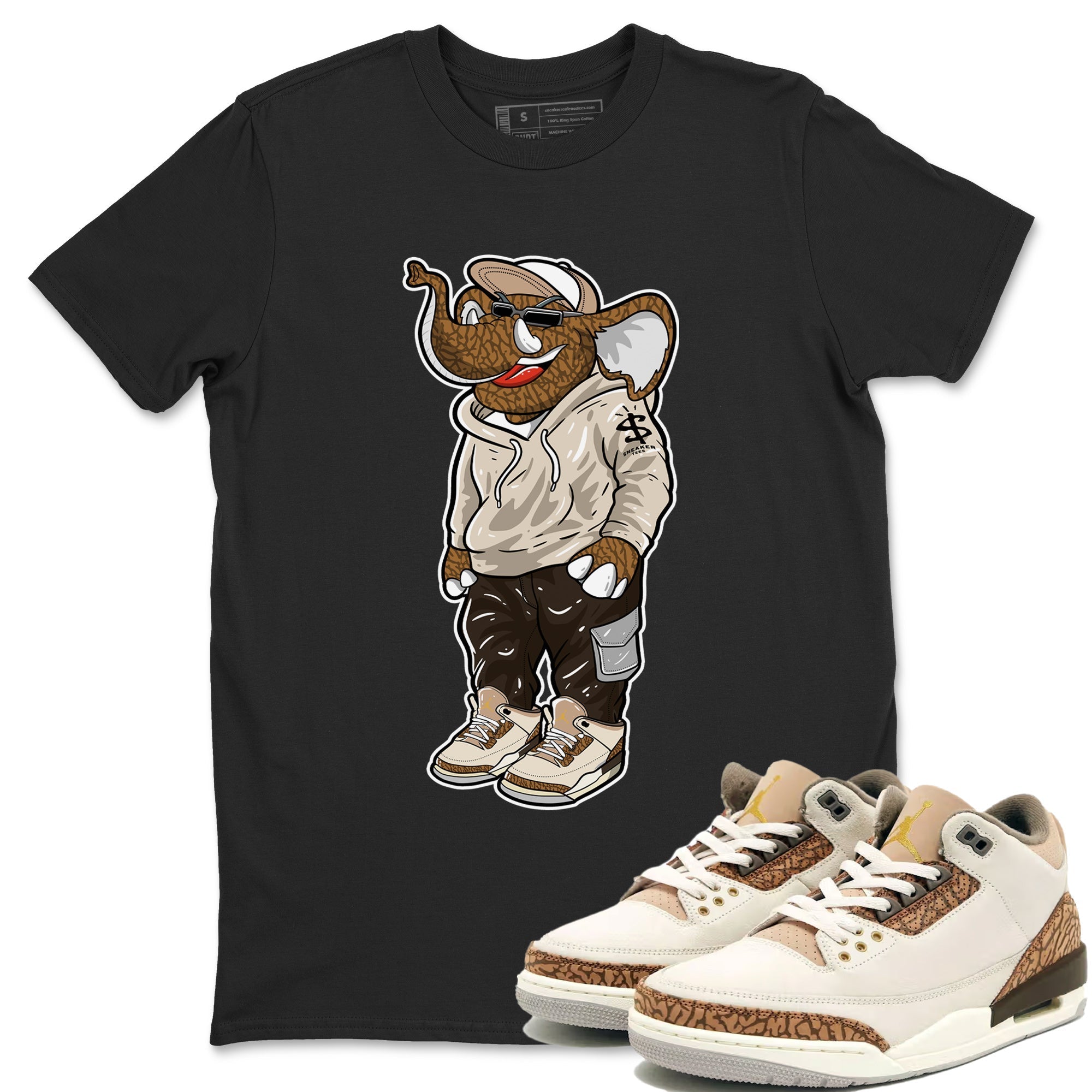 snkmatch Elephant Unisex Tops - Air Jordan 3 Palomino