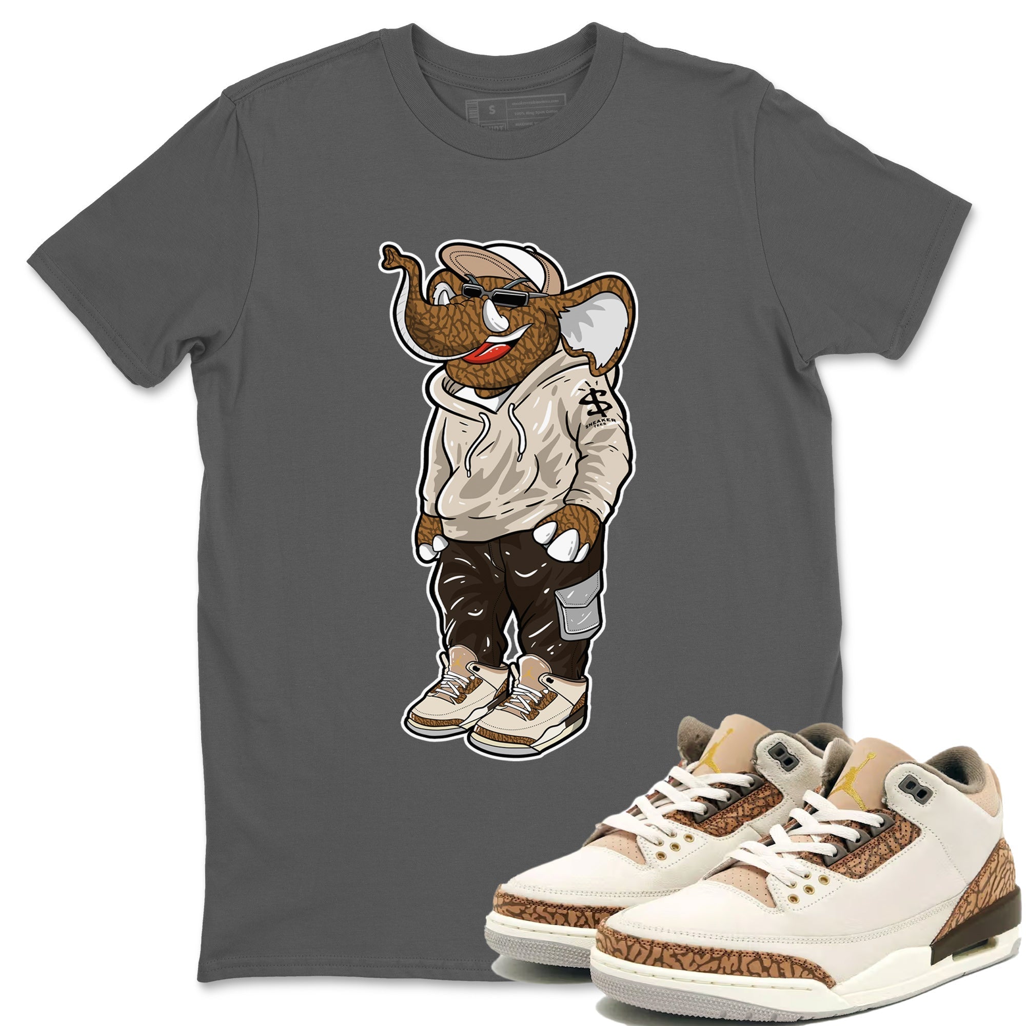 snkmatch Elephant Unisex Tops - Air Jordan 3 Palomino