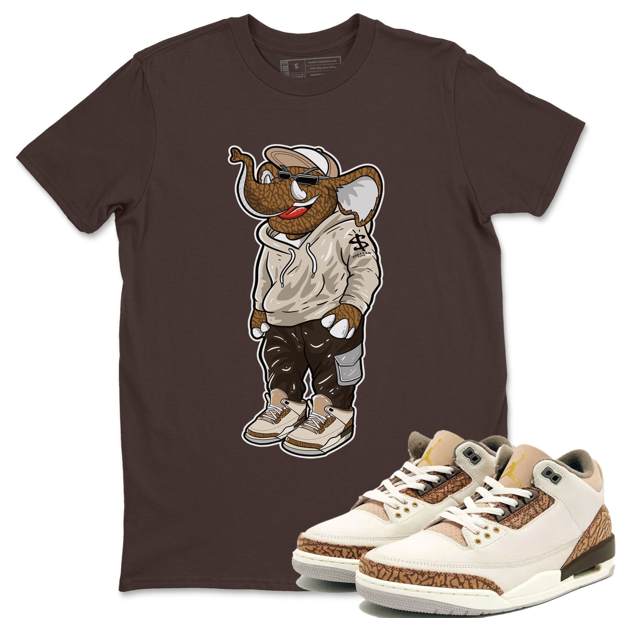 snkmatch Elephant Unisex Tops - Air Jordan 3 Palomino