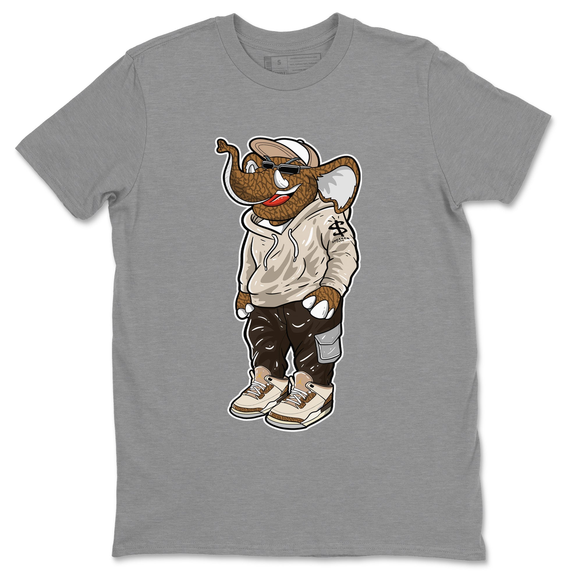 snkmatch Elephant Unisex Tops - Air Jordan 3 Palomino