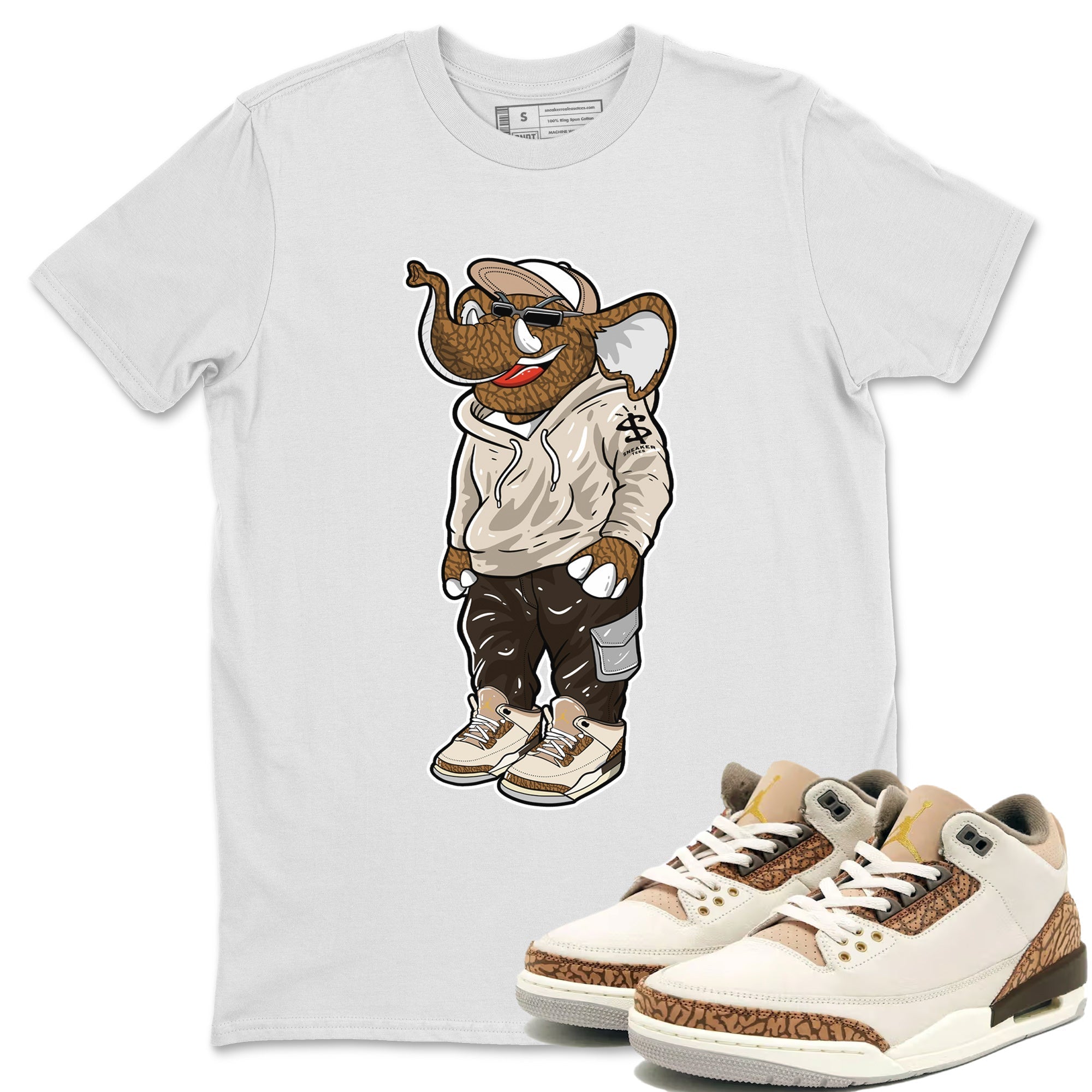 snkmatch Elephant Unisex Tops - Air Jordan 3 Palomino