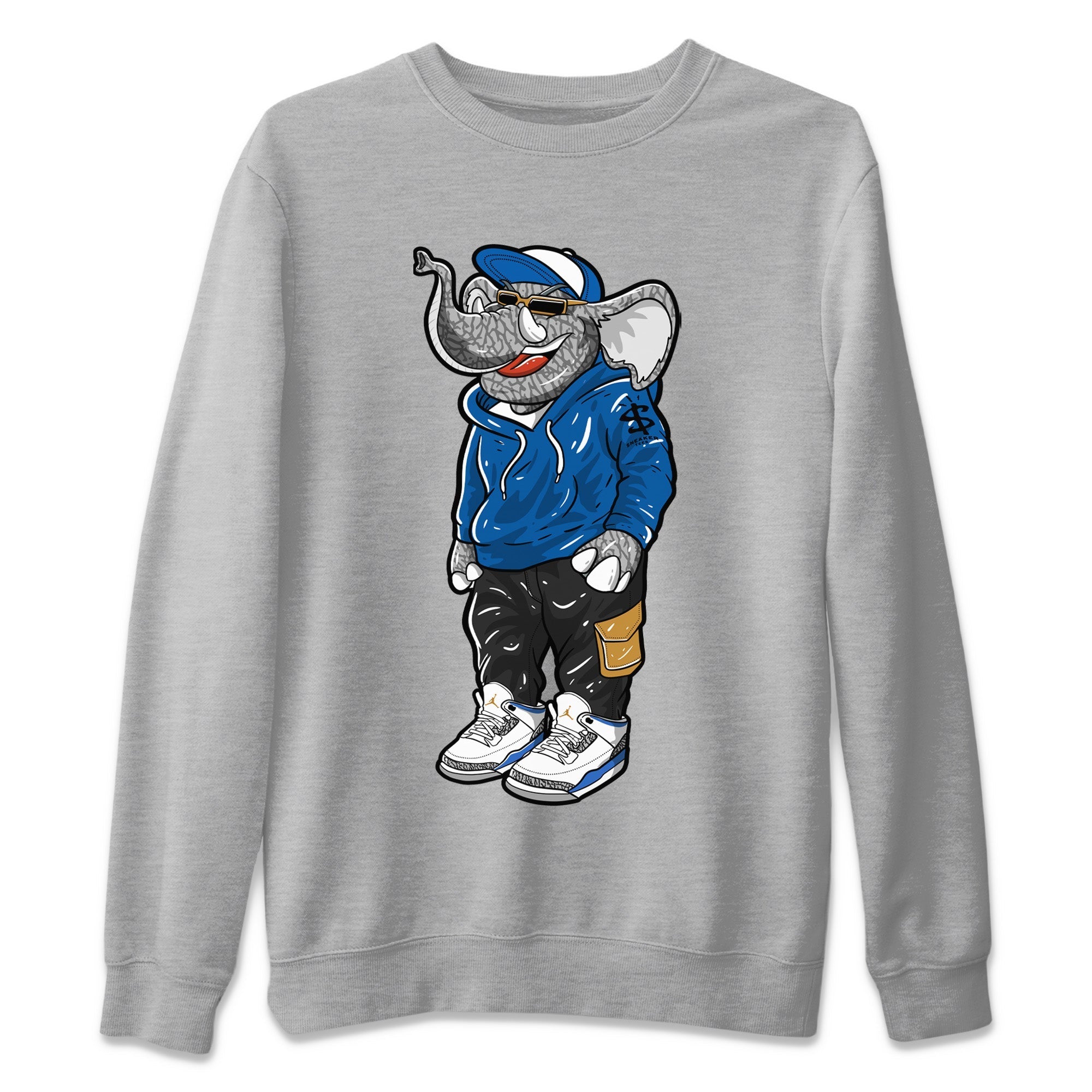 snkmatch Elephant Unisex Tops - Air Jordan 3 Wizards