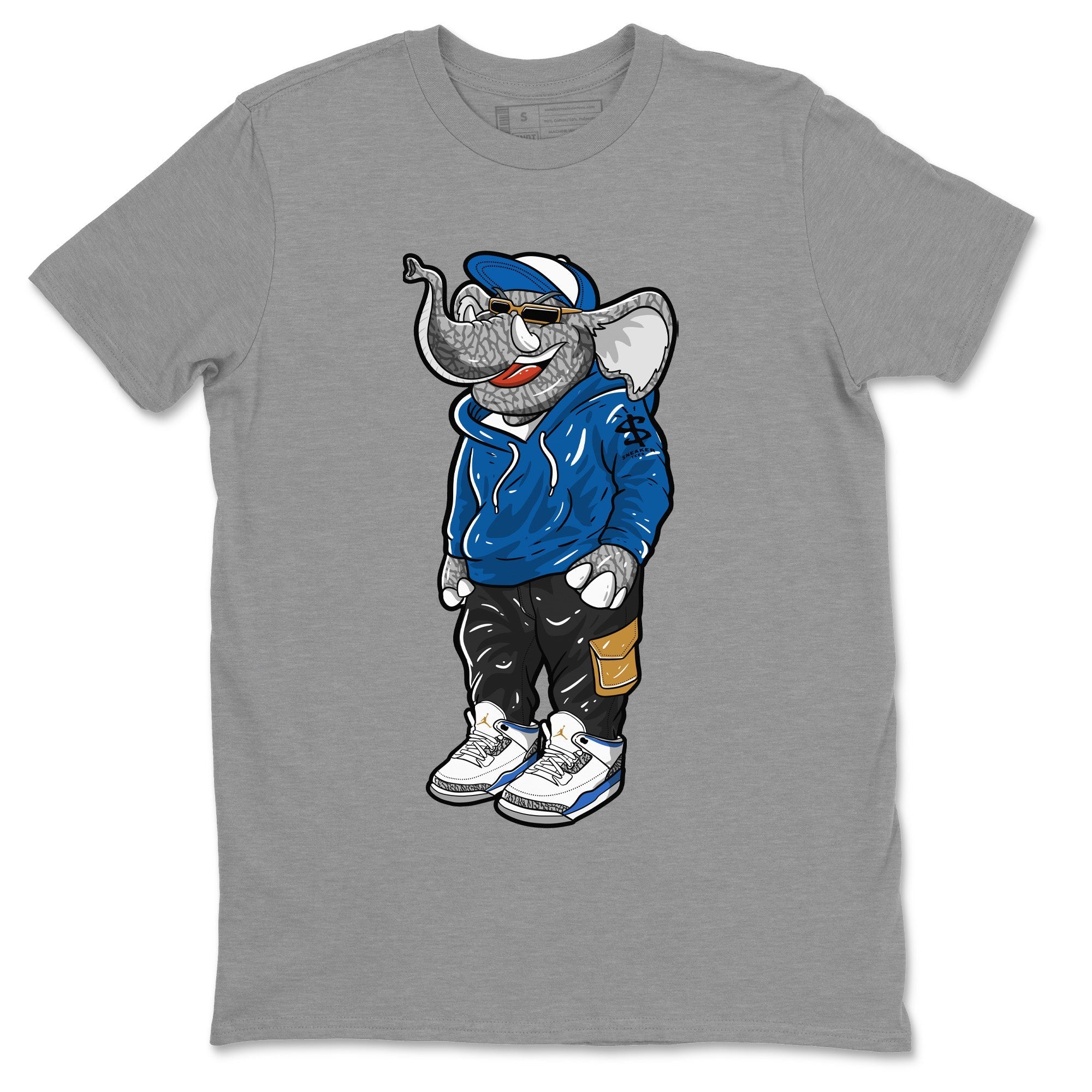 snkmatch Elephant Unisex Tops - Air Jordan 3 Wizards