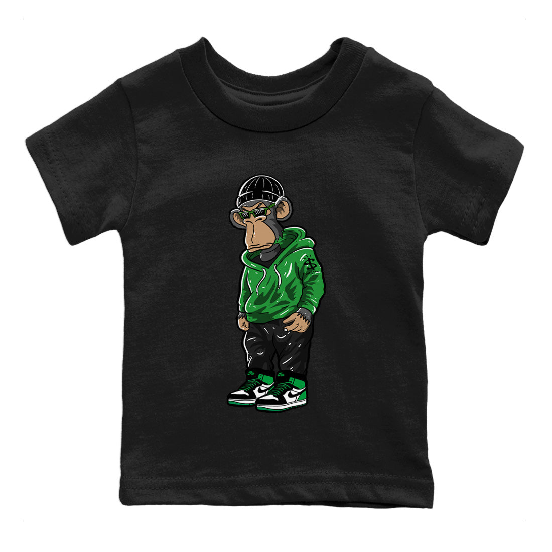 snkmatch Monkey Kids Tops - Air Jordan 1 Celtics