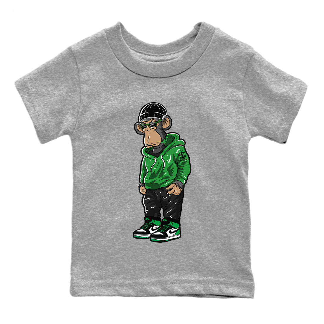snkmatch Monkey Kids Tops - Air Jordan 1 Celtics