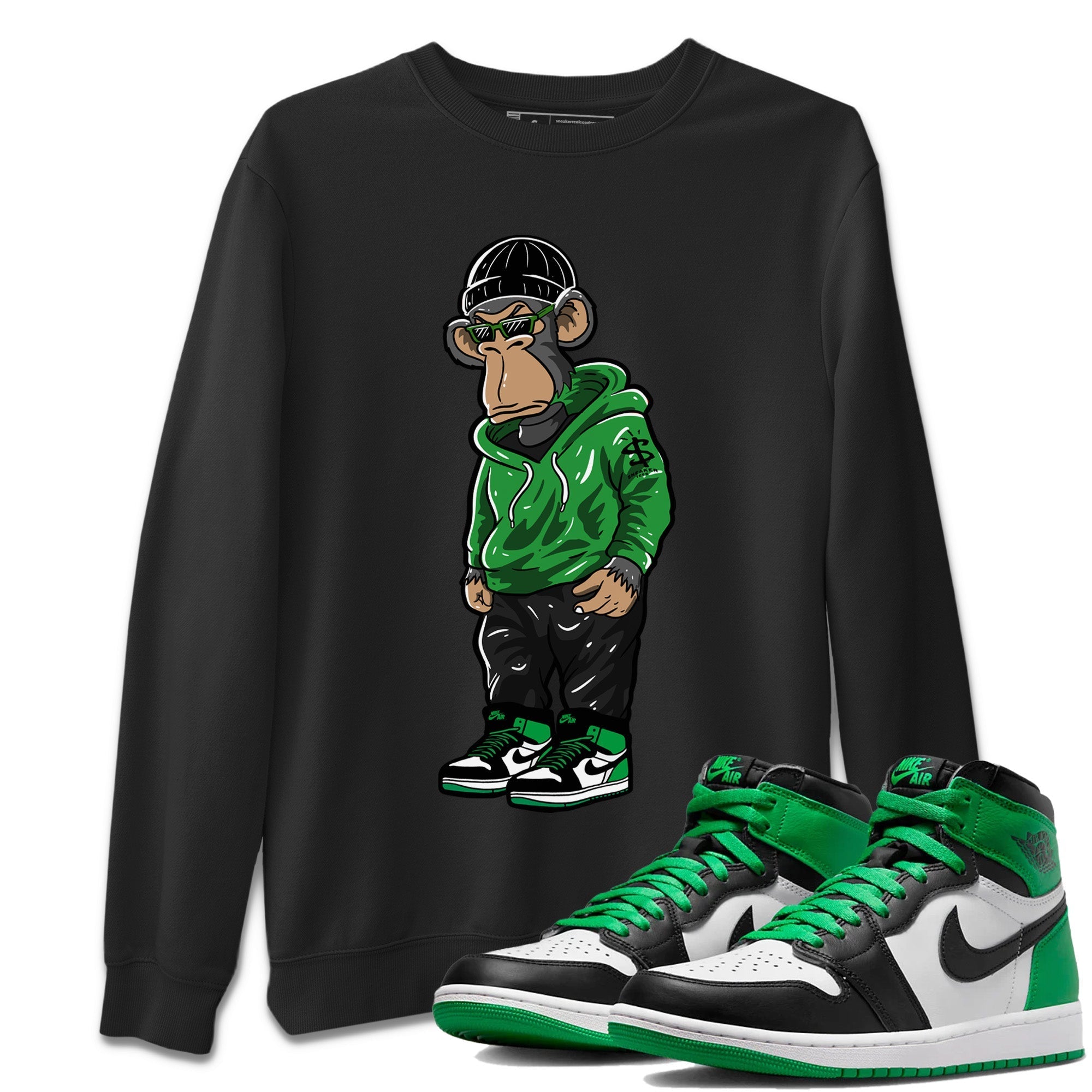 snkmatch Monkey Unisex Tops - Air Jordan 1 Celtics