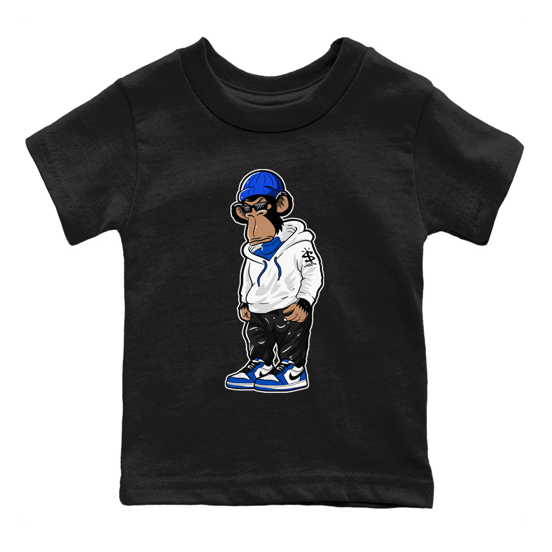 snkmatch Monkey snkmatch Tees Kids - Air Jordan 1 Game Royal