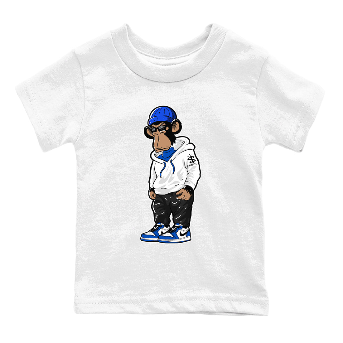 snkmatch Monkey snkmatch Tees Kids - Air Jordan 1 Game Royal