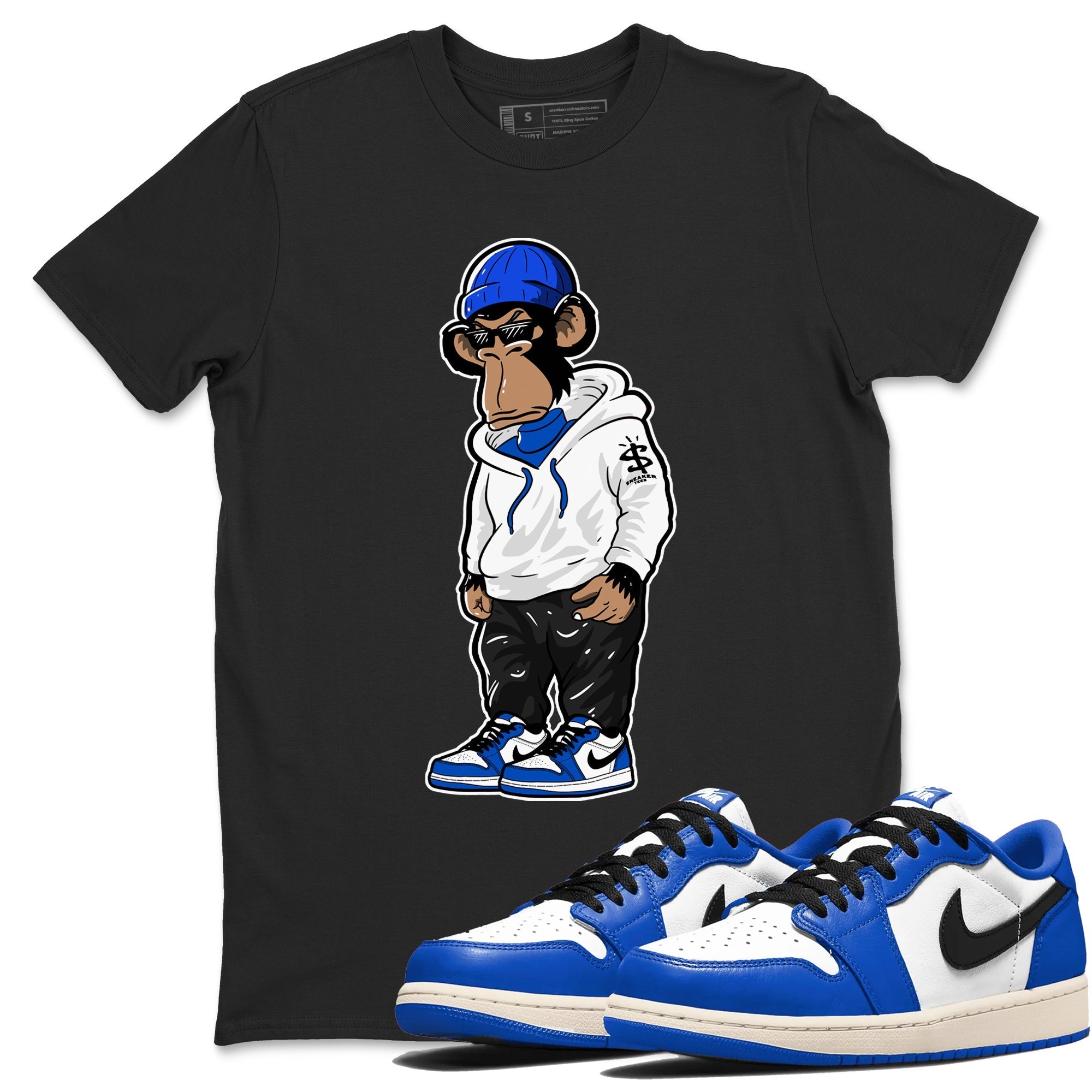 snkmatch Monkey snkmatch Tees - Air Jordan 1 Game Royal