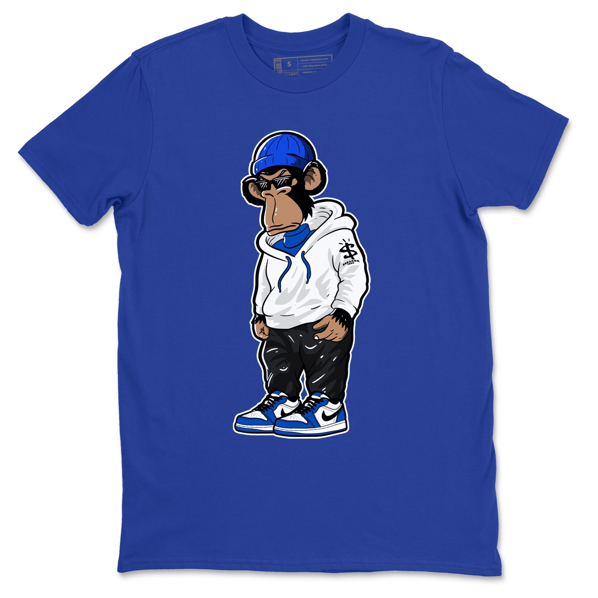 snkmatch Monkey snkmatch Tees - Air Jordan 1 Game Royal
