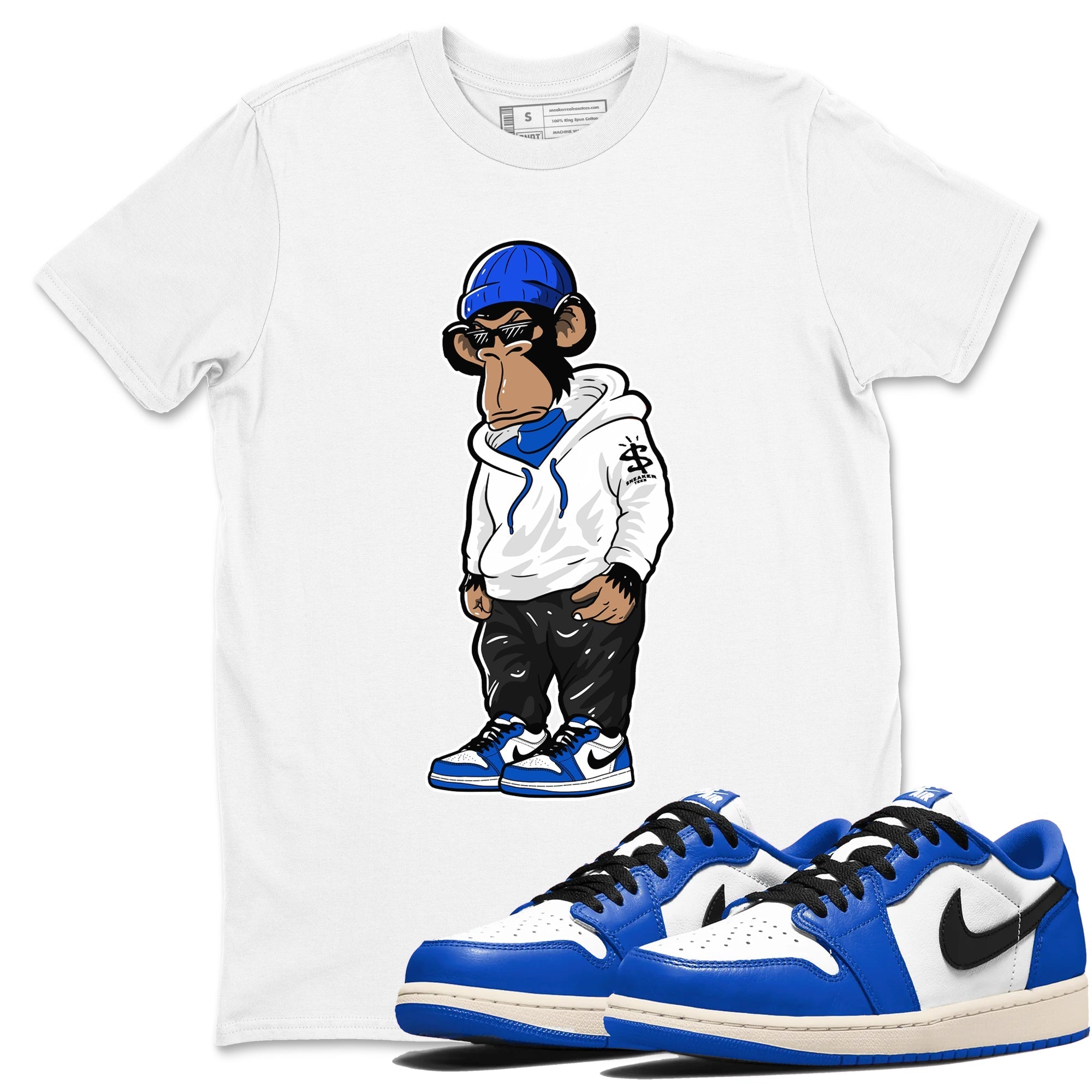 snkmatch Monkey snkmatch Tees - Air Jordan 1 Game Royal