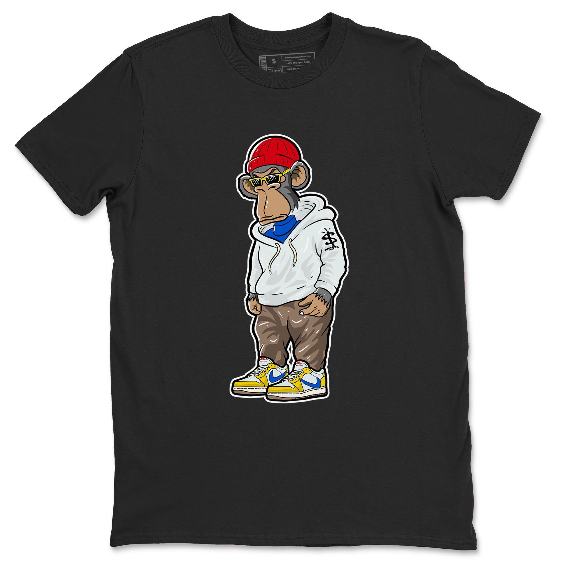 snkmatch Monkey snkmatch Tees - Air Jordan 1 Travis Scott Canary
