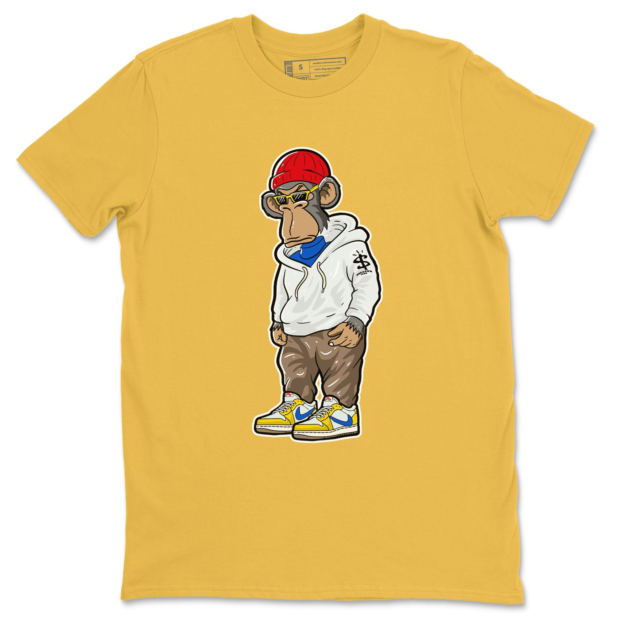 snkmatch Monkey snkmatch Tees - Air Jordan 1 Travis Scott Canary