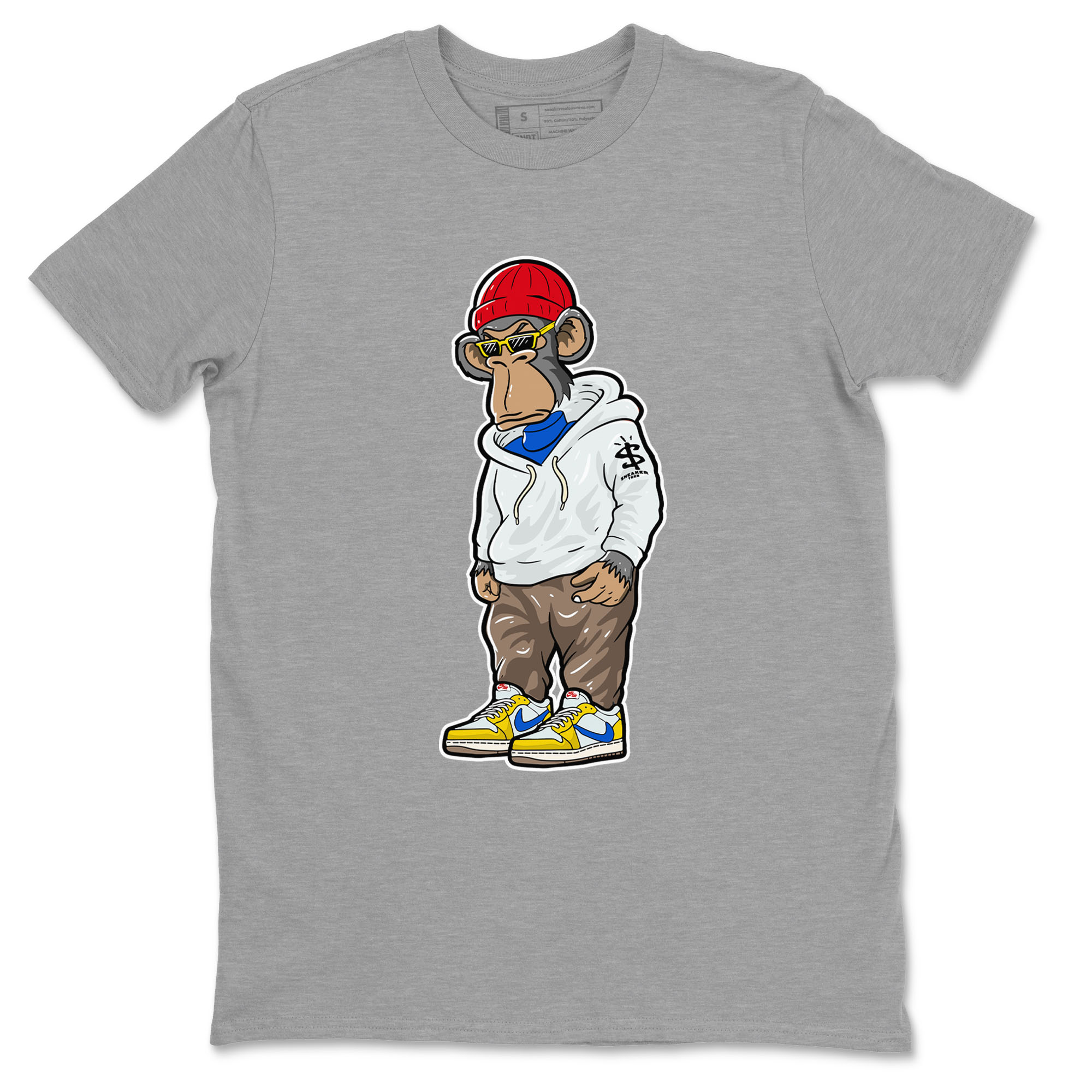 snkmatch Monkey snkmatch Tees - Air Jordan 1 Travis Scott Canary