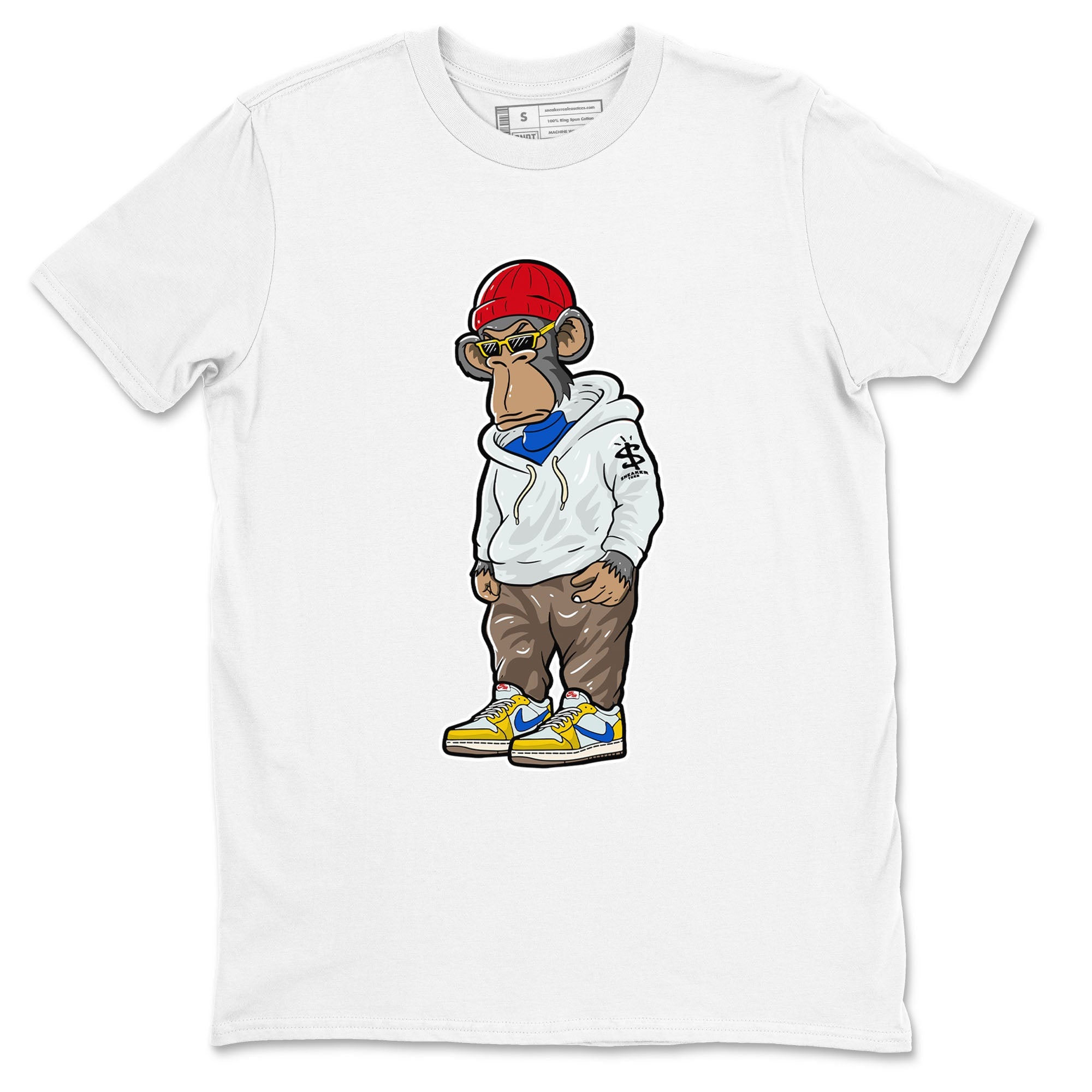 snkmatch Monkey snkmatch Tees - Air Jordan 1 Travis Scott Canary