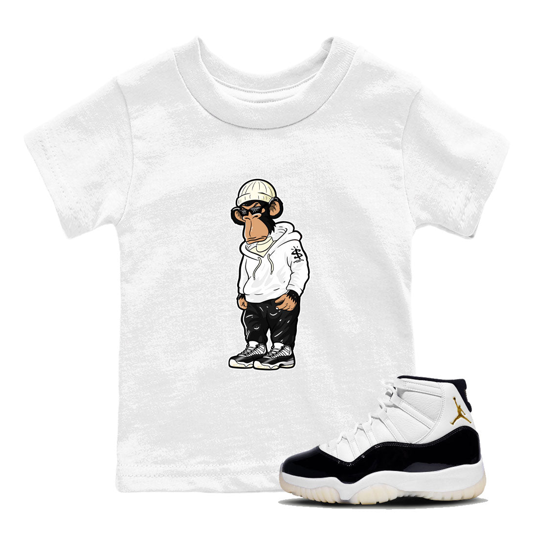 snkmatch Monkey snkmatch Tees Kids - Air Jordan 11 Gratitude