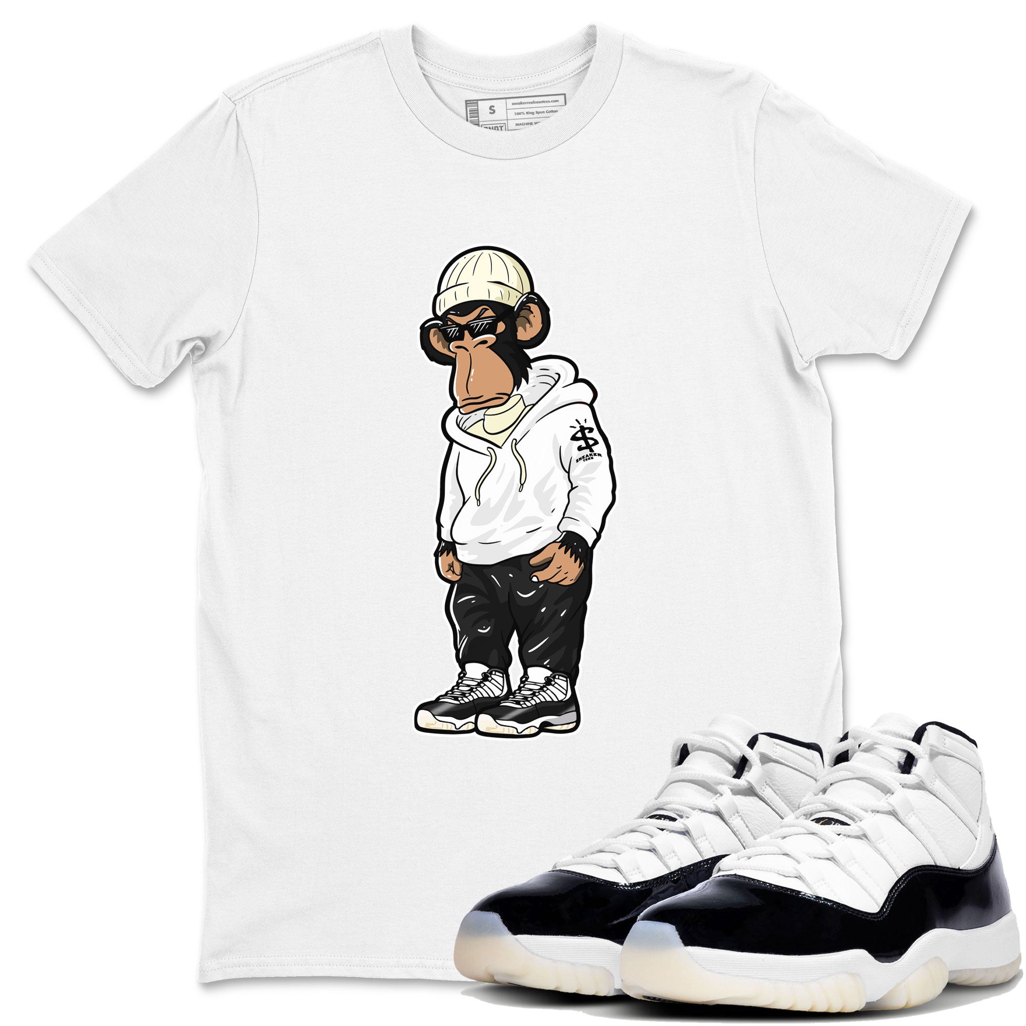 snkmatch Monkey snkmatch Tees - Air Jordan 11 Gratitude